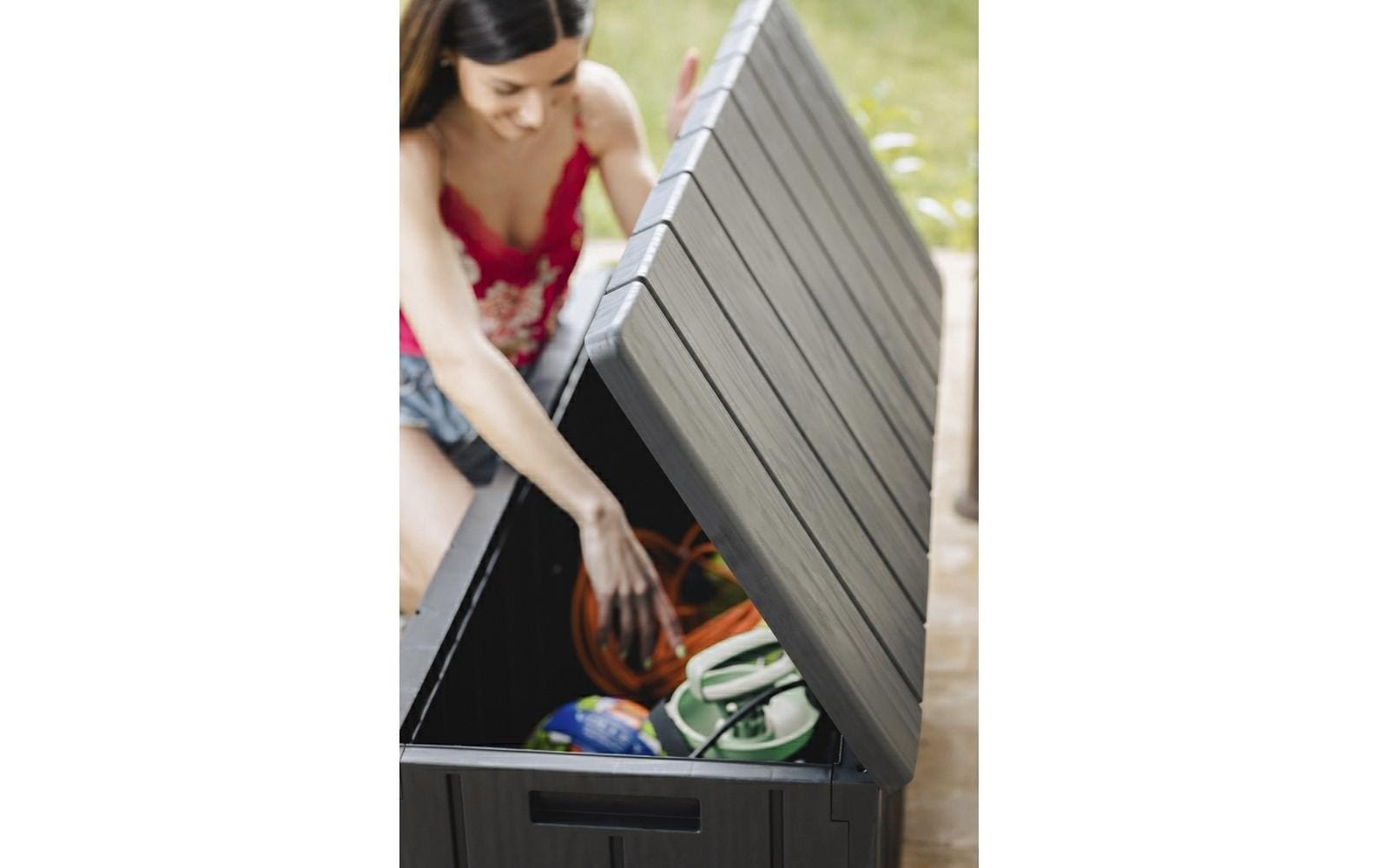Toomax Aufbewahrungsbox 270 l – Polypropylen – Anthrazit – 560 × 450 × 1175 mm