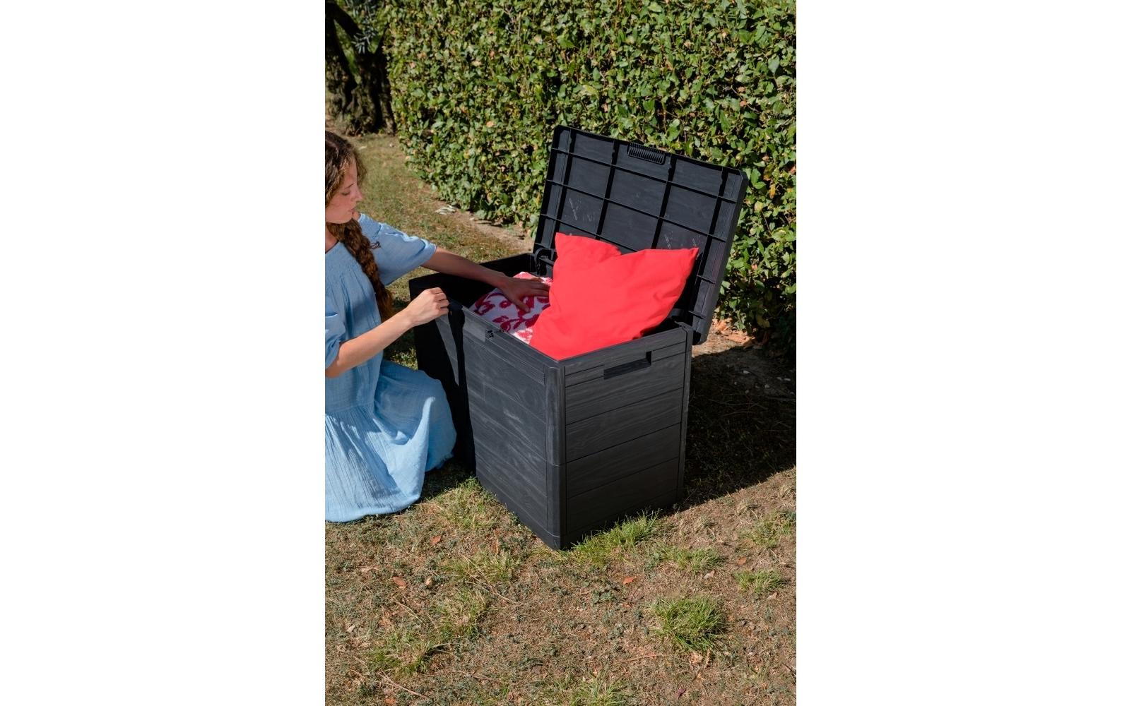 Toomax Aufbewahrungsbox 160 l (mit Deckel) – Polypropylen – Grau – UV-beständig, für Aussen