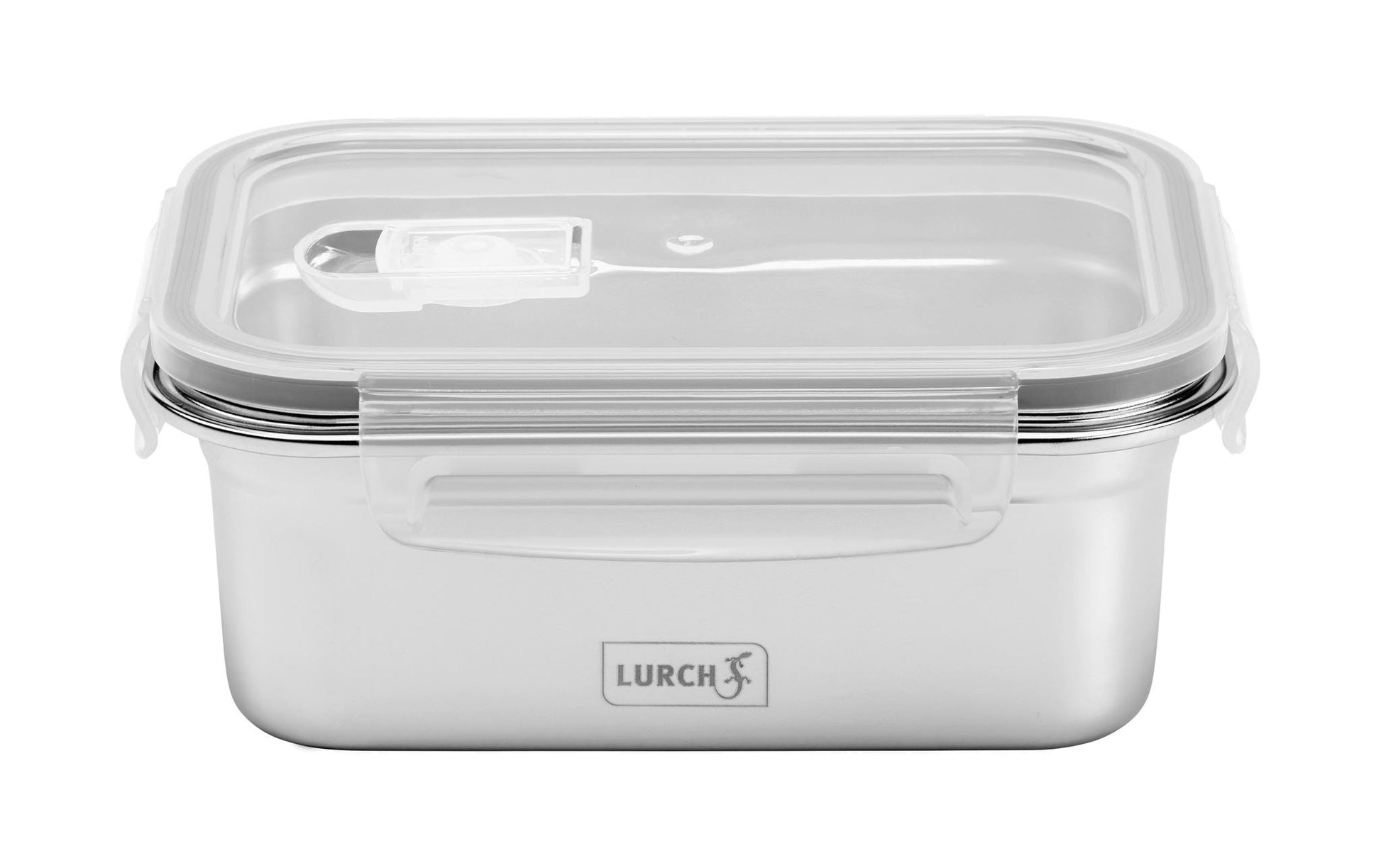 Lurch Lunchbox 800 ml, 17 × 6,5 × 12 cm, Edelstahl/Kunststoff, silber