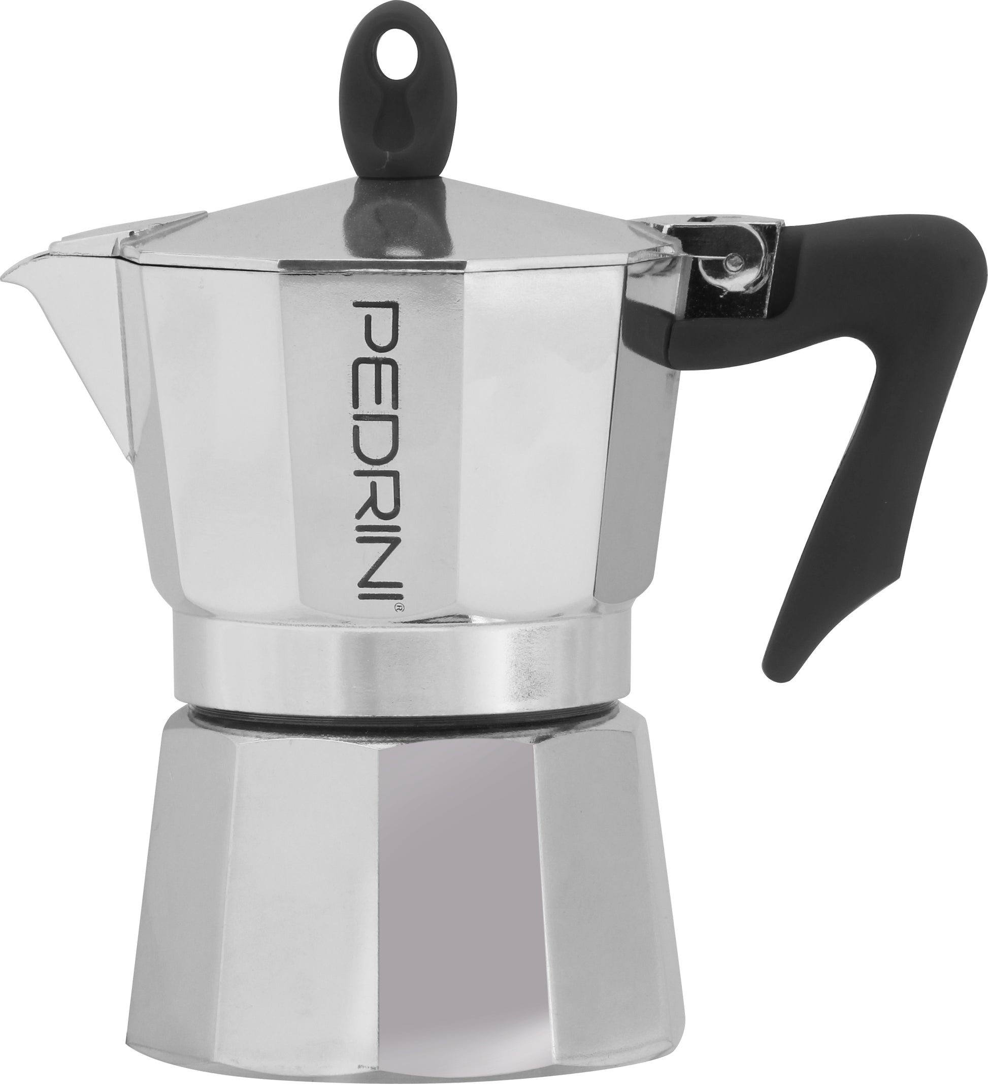 Pedrini 9083-3 French Press / Kaffeebereiter – 3 Tassen, Aluminium, 11,5 × 11,5 × 17,8 cm