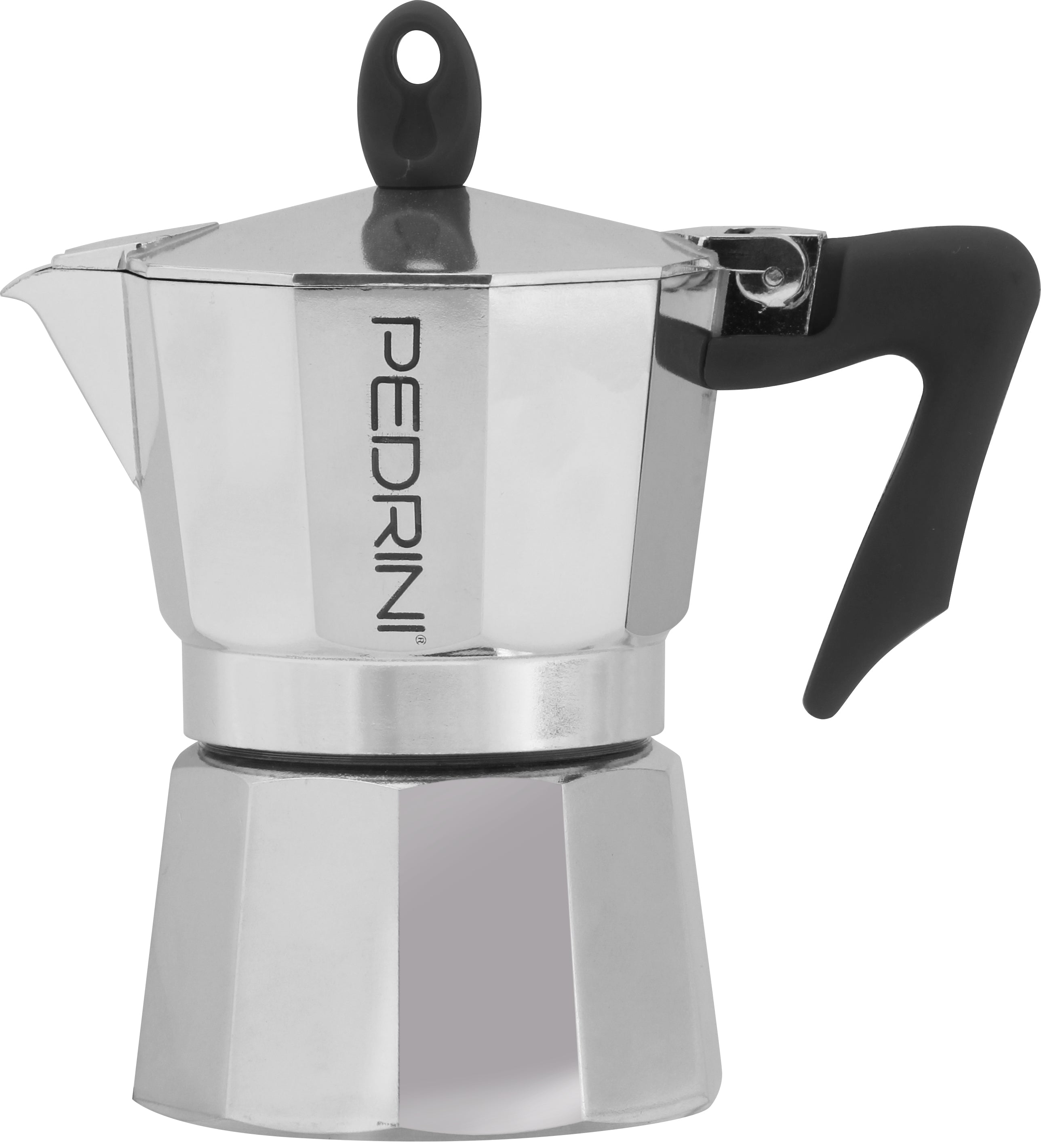 Pedrini 9083-3 French Press / Kaffeebereiter – 3 Tassen, Aluminium, 11,5 × 11,5 × 17,8 cm