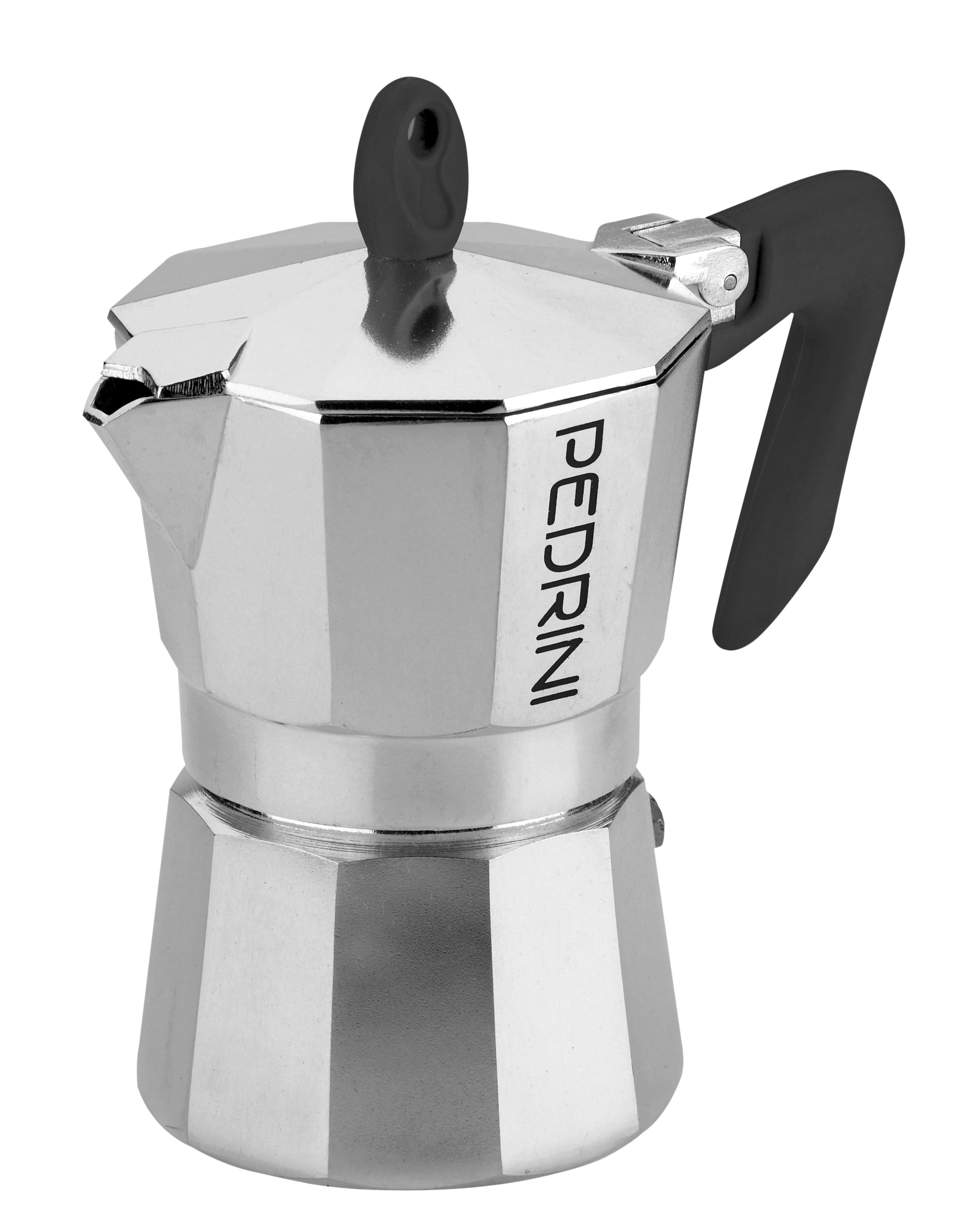 Pedrini 9083-3 French Press / Kaffeebereiter – 3 Tassen, Aluminium, 11,5 × 11,5 × 17,8 cm
