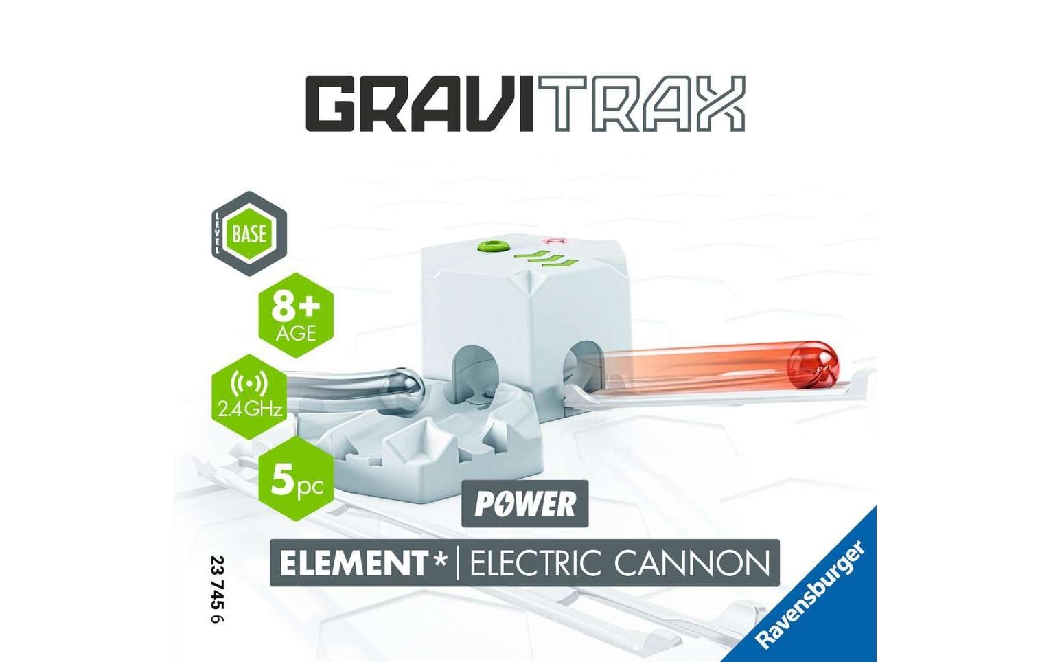 Ravensburger GraviTrax POWER Elektrische Kanone – 5-teilig – ab 8 Jahren – Kunststoff