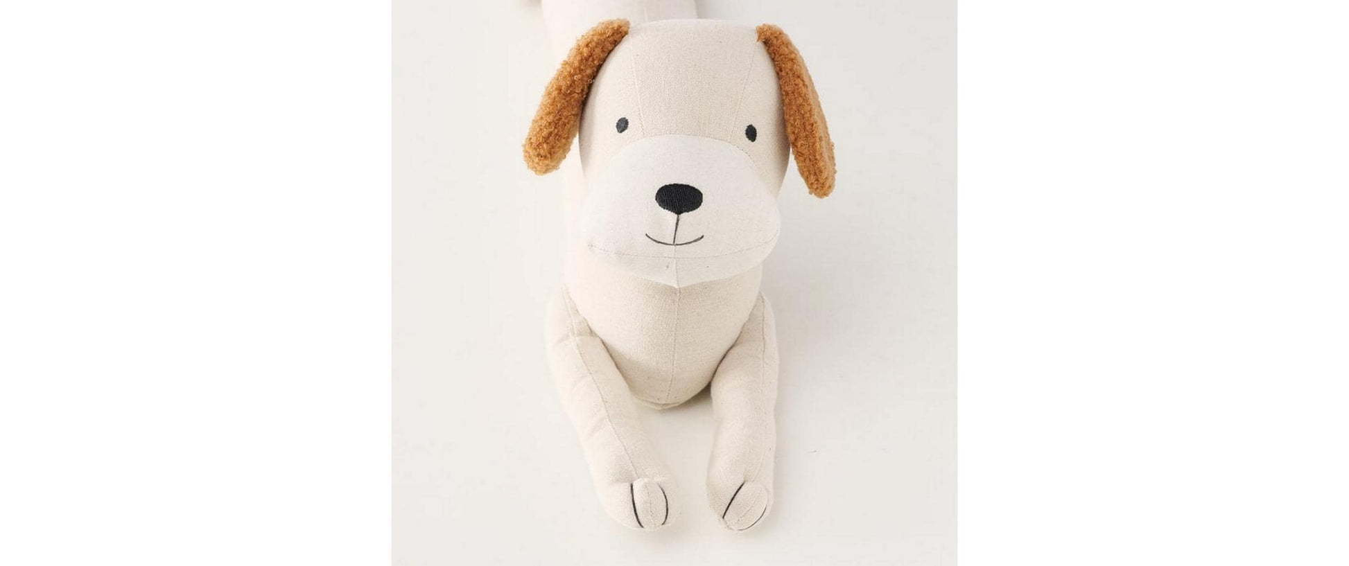 Boltze Türstopper Bello – Hund 76,5 × 15 × 20 cm, Polyester, Sand, Baumwolle, Braun/Beige, für Türen