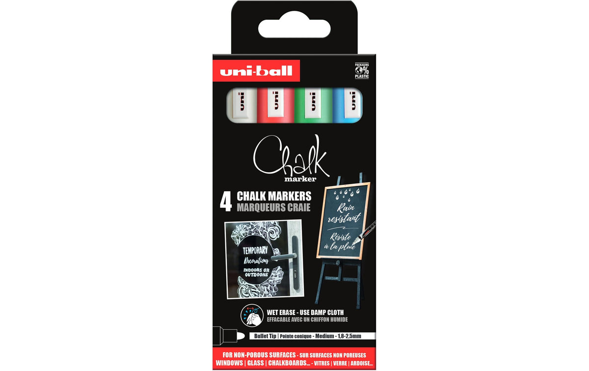 Uni-Ball Uni UNI CHALK PWE-5.M Kreidemarker – Rund 1,8–2,5 mm