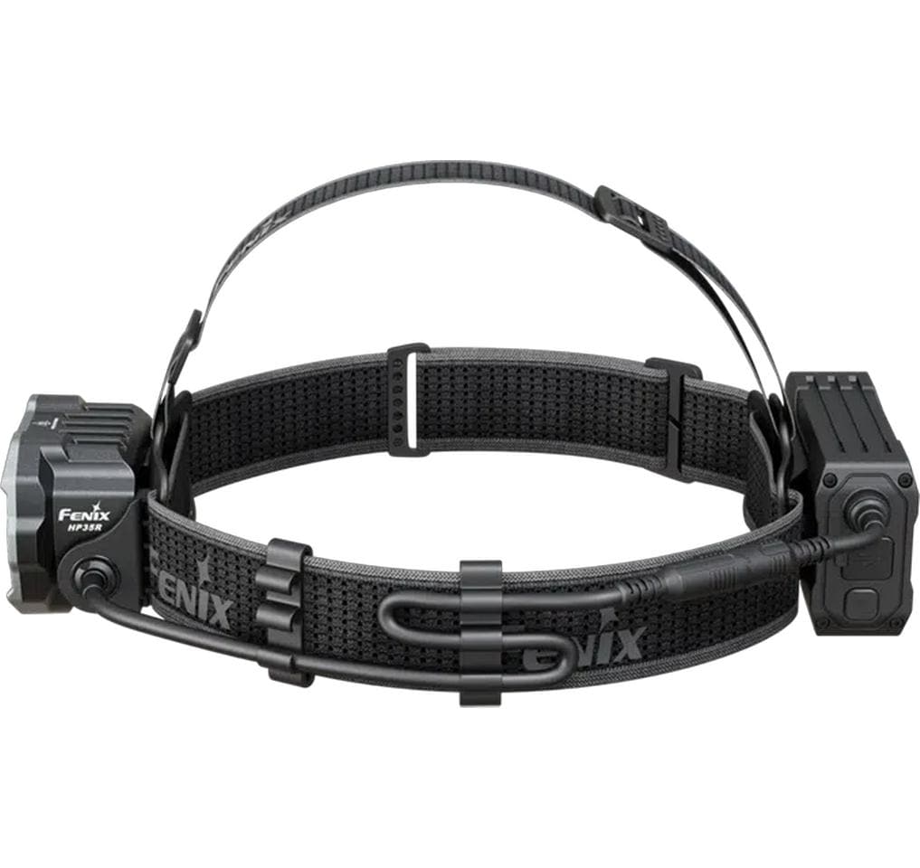 Fenix Stirnlampe HP35R – 4000 lm, 450 m, IP66, Laufzeit 500 h – Schwarz