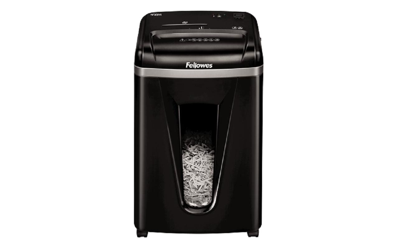 Fellowes AutoMax 450C – Aktenvernichter mit Autofeed 450 Blatt, DIN P-4, Partikelschnitt 4 × 38 mm, 68 l