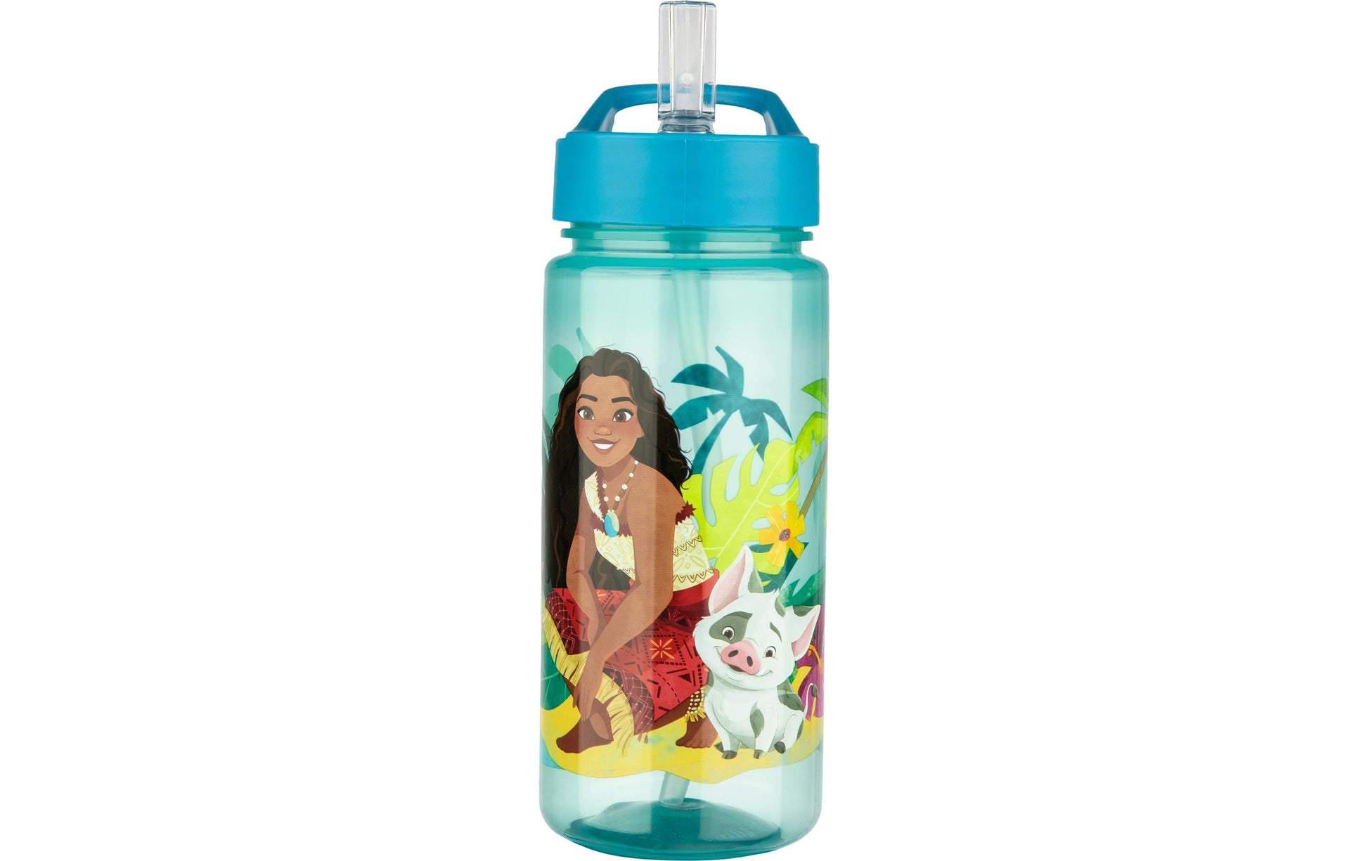 Scooli Vaiana 2 Kindertrinkflasche 500 ml – mit Strohhalm, Kunststoff, Aktivdeckel