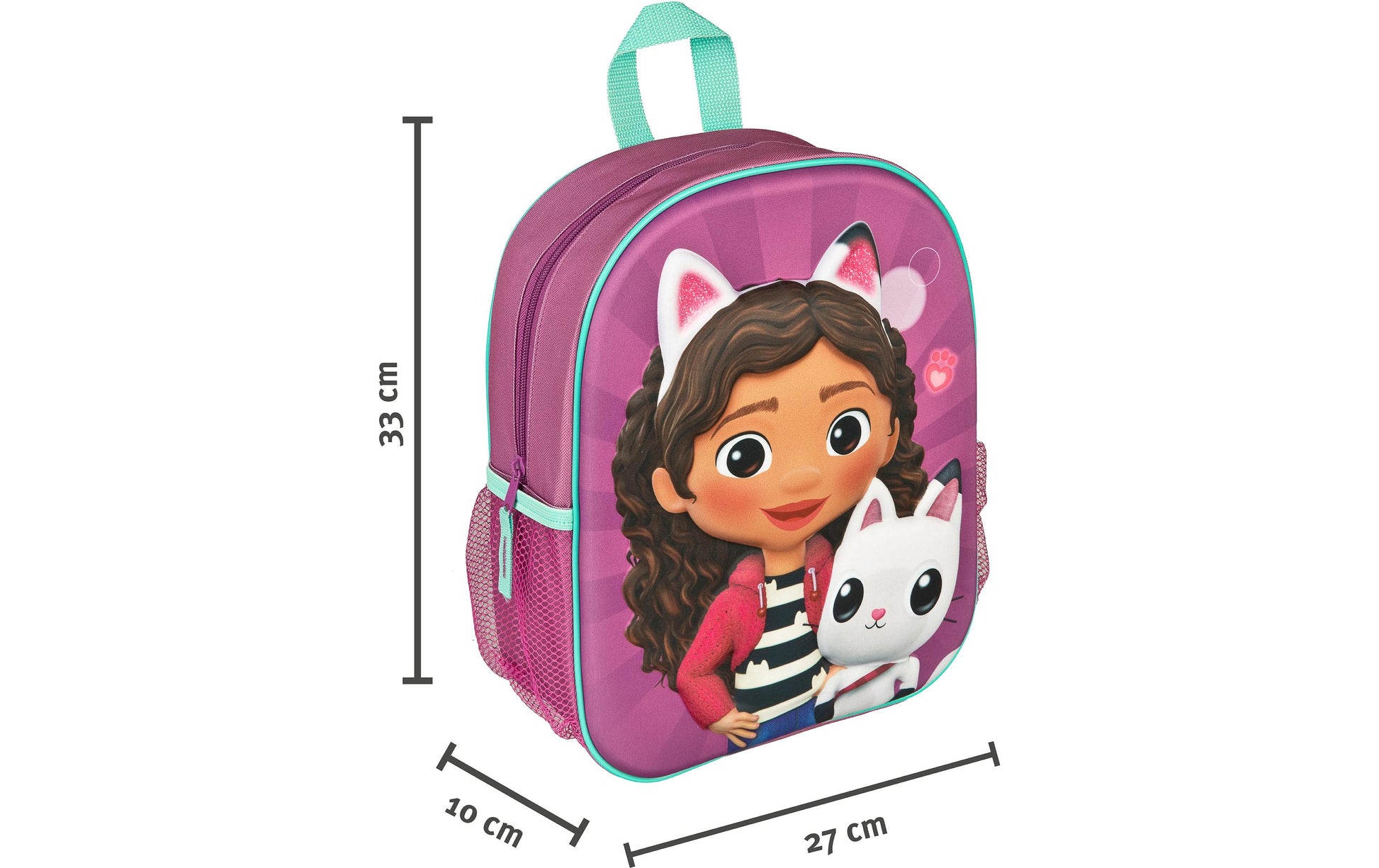 Scooli Kindergartenrucksack 3D Gabbys Dollhouse – Disney Charaktere, 270 × 330 × 100 mm