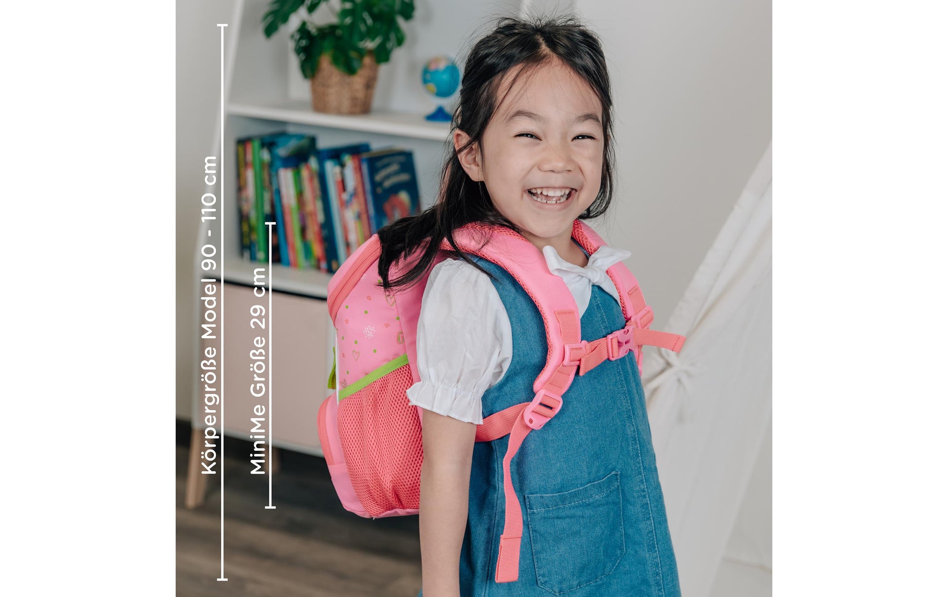 Scooli Kindergartenrucksack – 8 l, rPET, Rosa, Tiere
