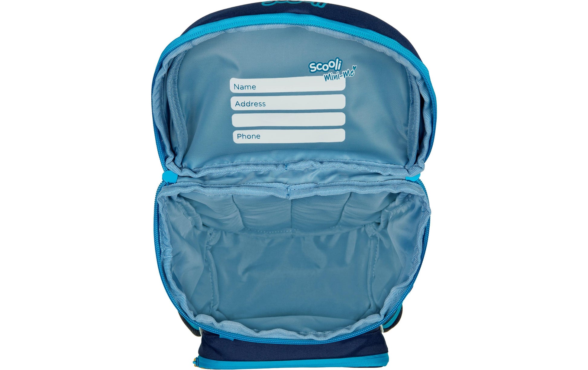 Scooli Kindergartenrucksack – 8 l, wasserabweisend, reflektierend, rPET-Polyester – Dunkelblau, Tiere