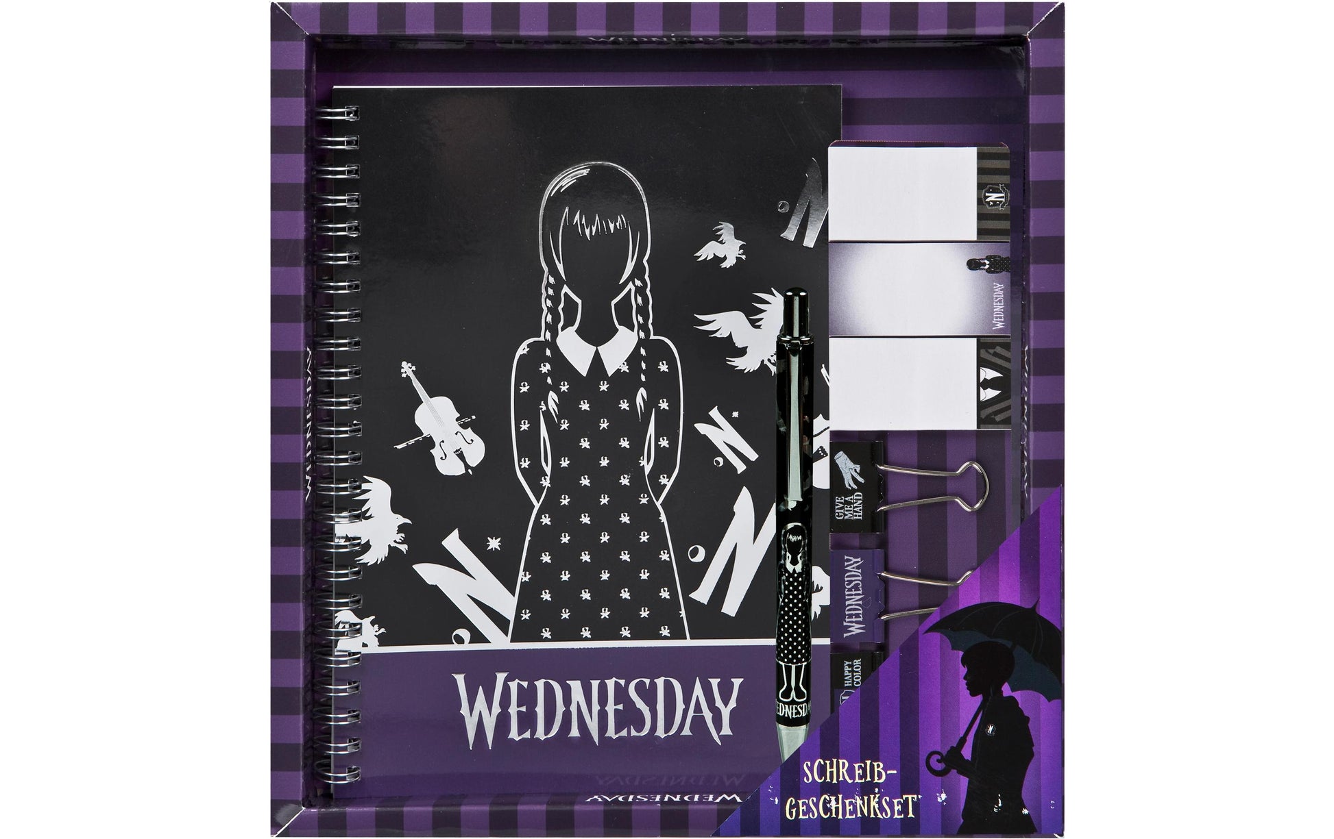 Undercover Schreibset Wednesday – Film / Comic – Mehrfarbig – für Kinder