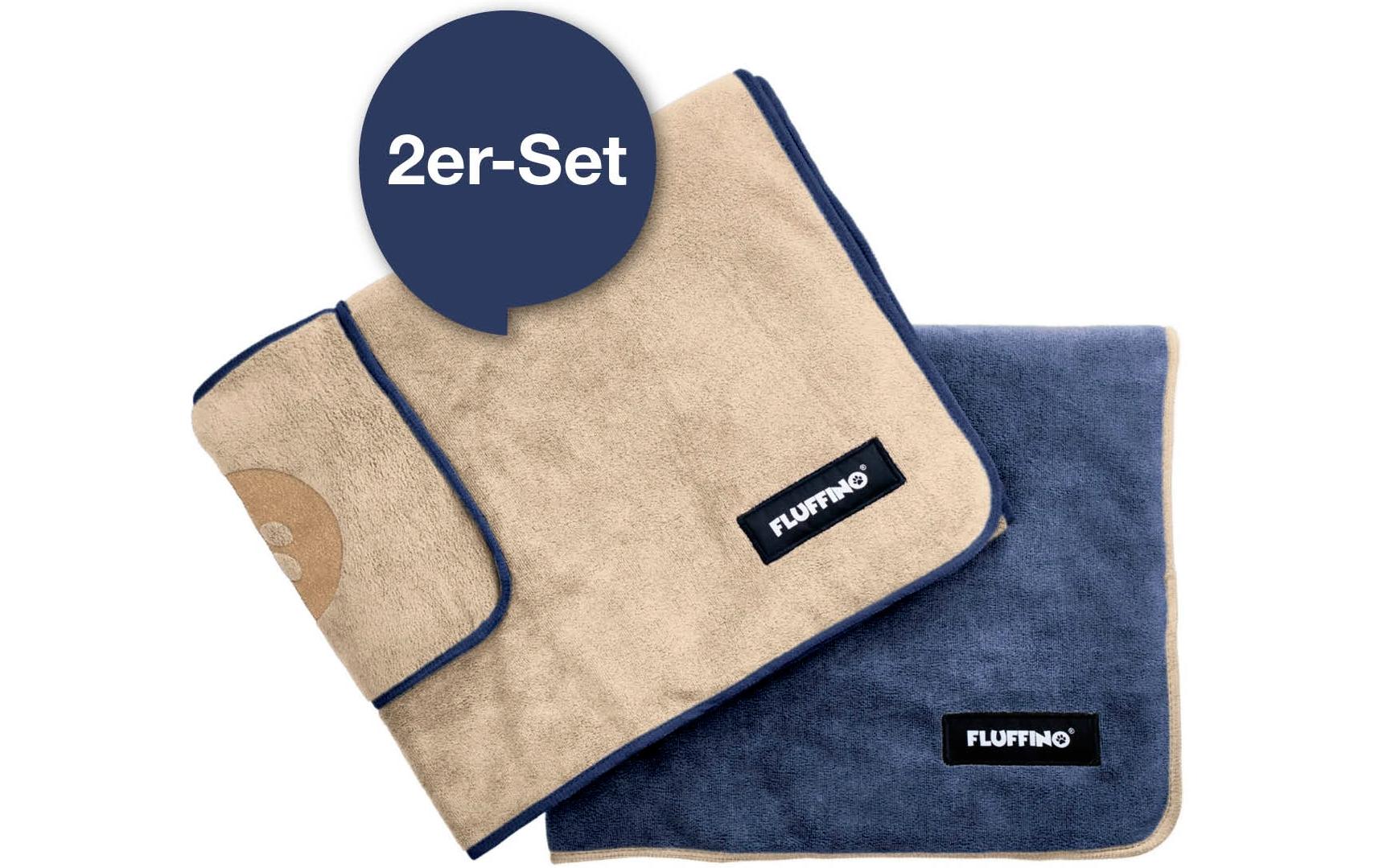 Fluffino Wohndecke – Blau, Beige – 70 × 120 cm