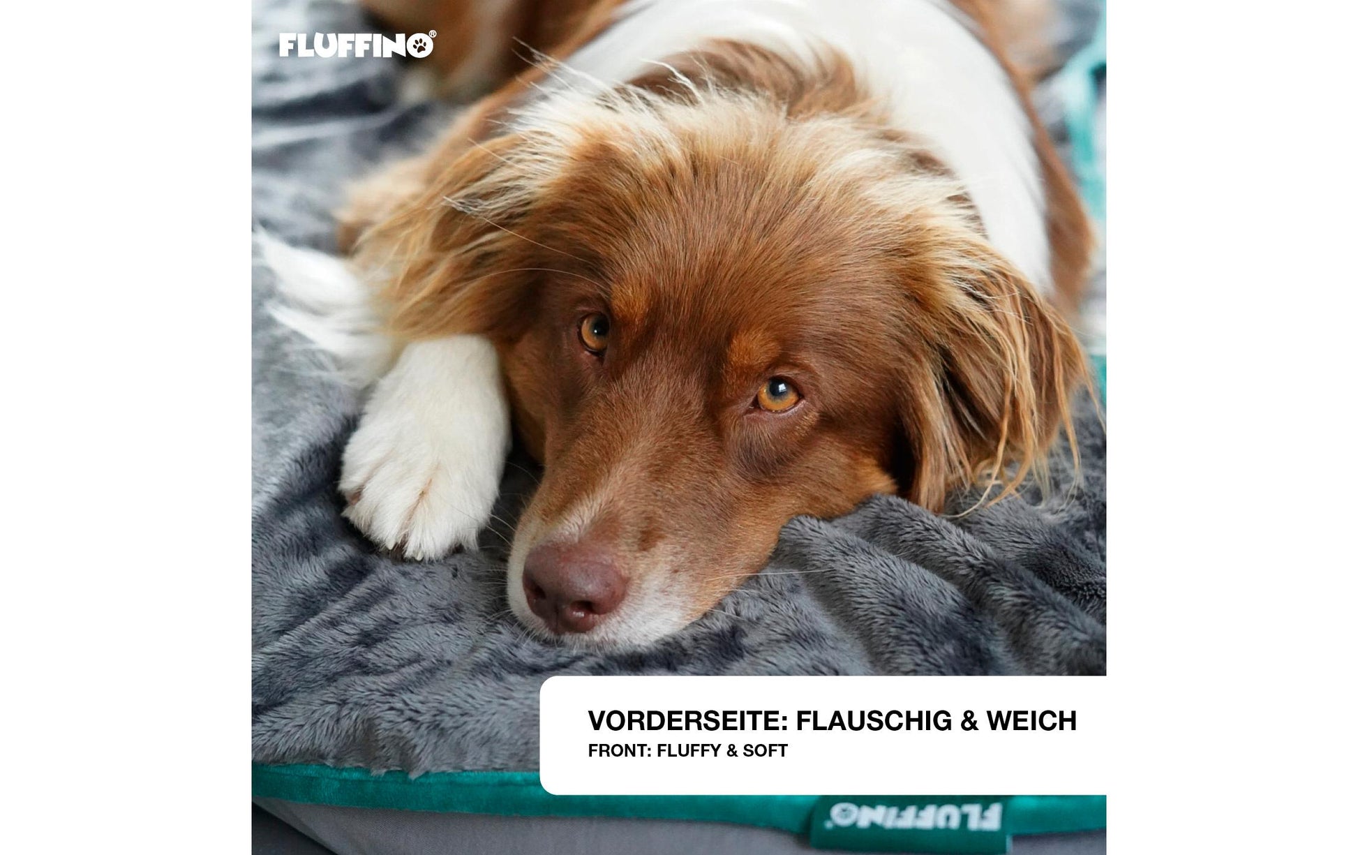 Fluffino Wohndecke – Grau – 100 × 150 cm