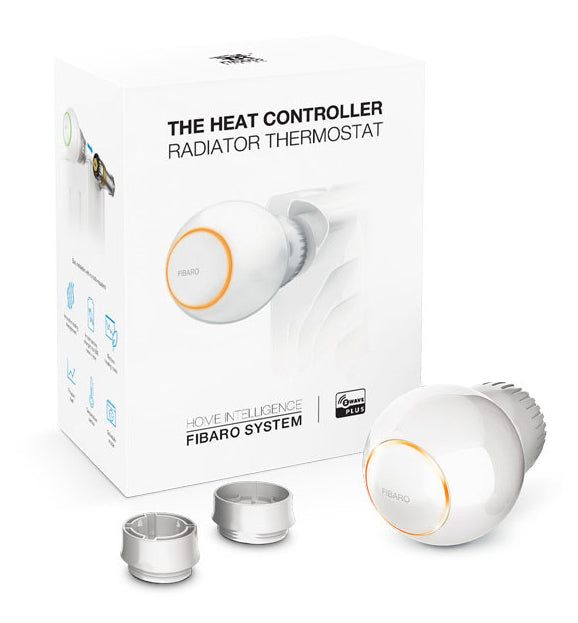 Fibaro FGT-001 – Heizkörperthermostat – 0,5 °C Genauigkeit, Smartphone-Fernsteuerung – für Android, iOS