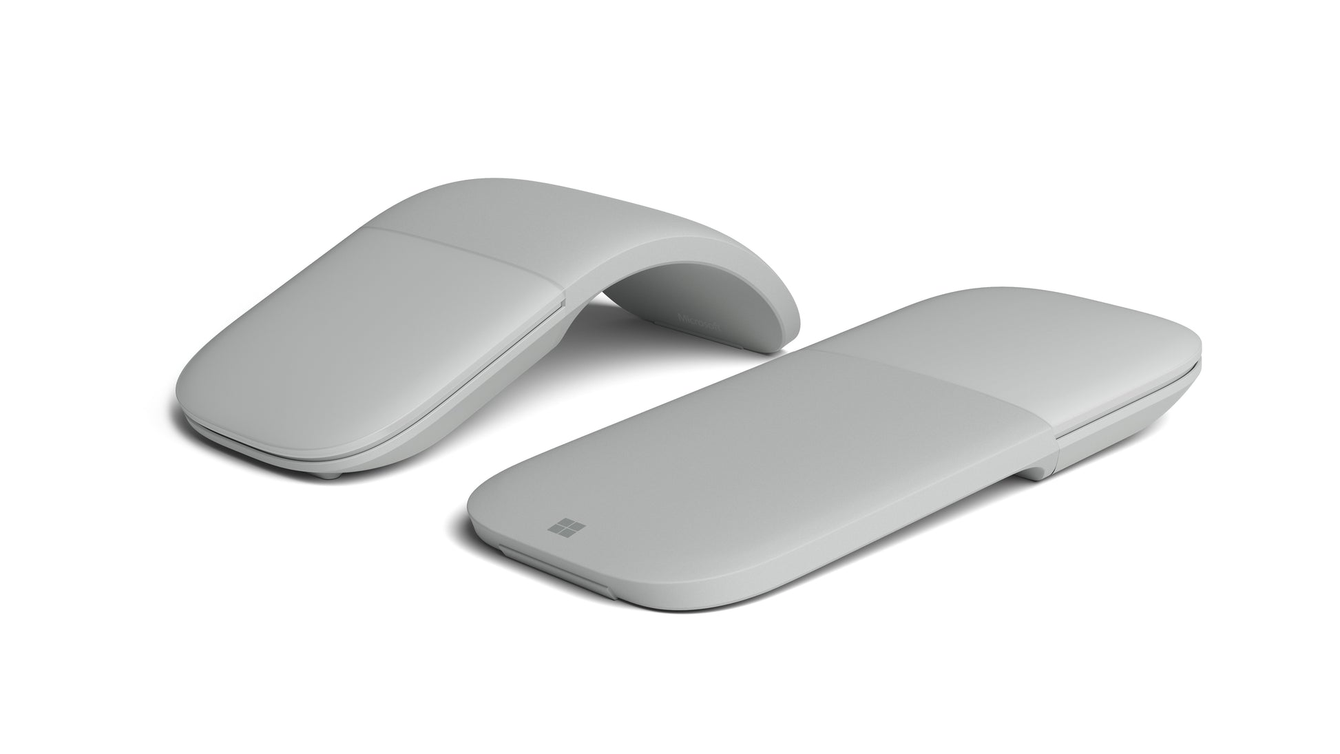Microsoft Surface Arc Mouse – Maus – Kabellos (Bluetooth), 1000 DPI, beidhändig, Grau