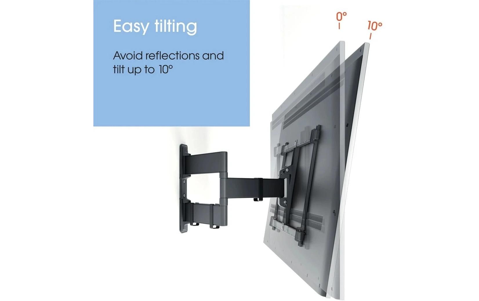 Vogel's Vogels 6VO TVM 3845B – Wandhalterung, schwenkbar, für 55–65", VESA 300×300, bis 55 kg, schwarz