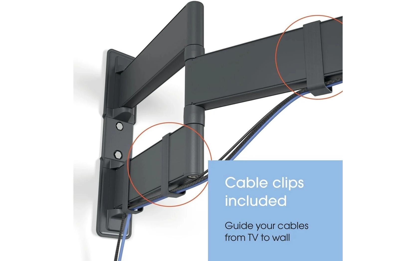 Vogel's Vogels 6VO TVM 3845B – Wandhalterung, schwenkbar, für 55–65", VESA 300×300, bis 55 kg, schwarz