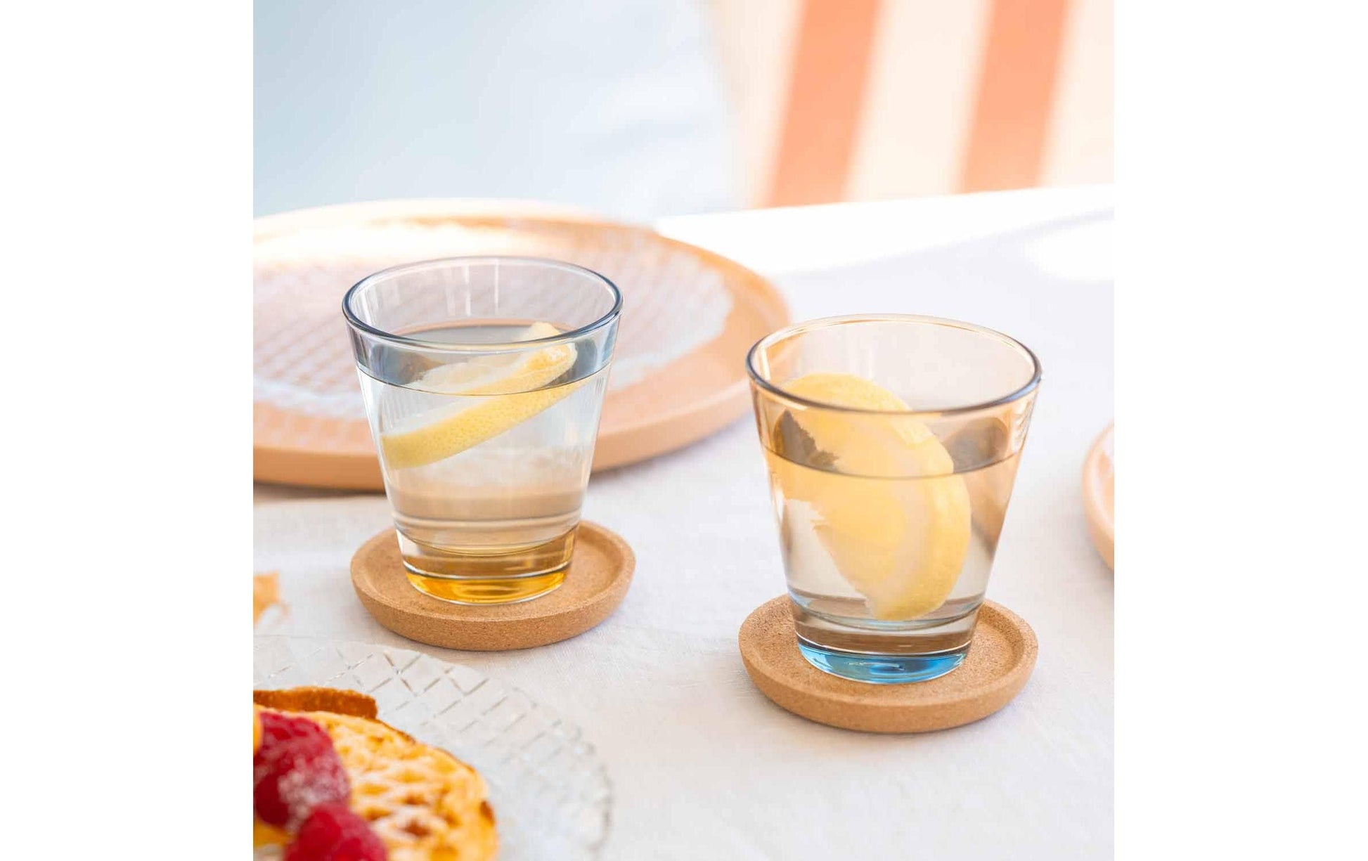 LEONARDO Sole Trinkglas – 0,22 l, Glas, Mehrfarbig, Spülmaschinenfest, Lackiert, 6 Stück