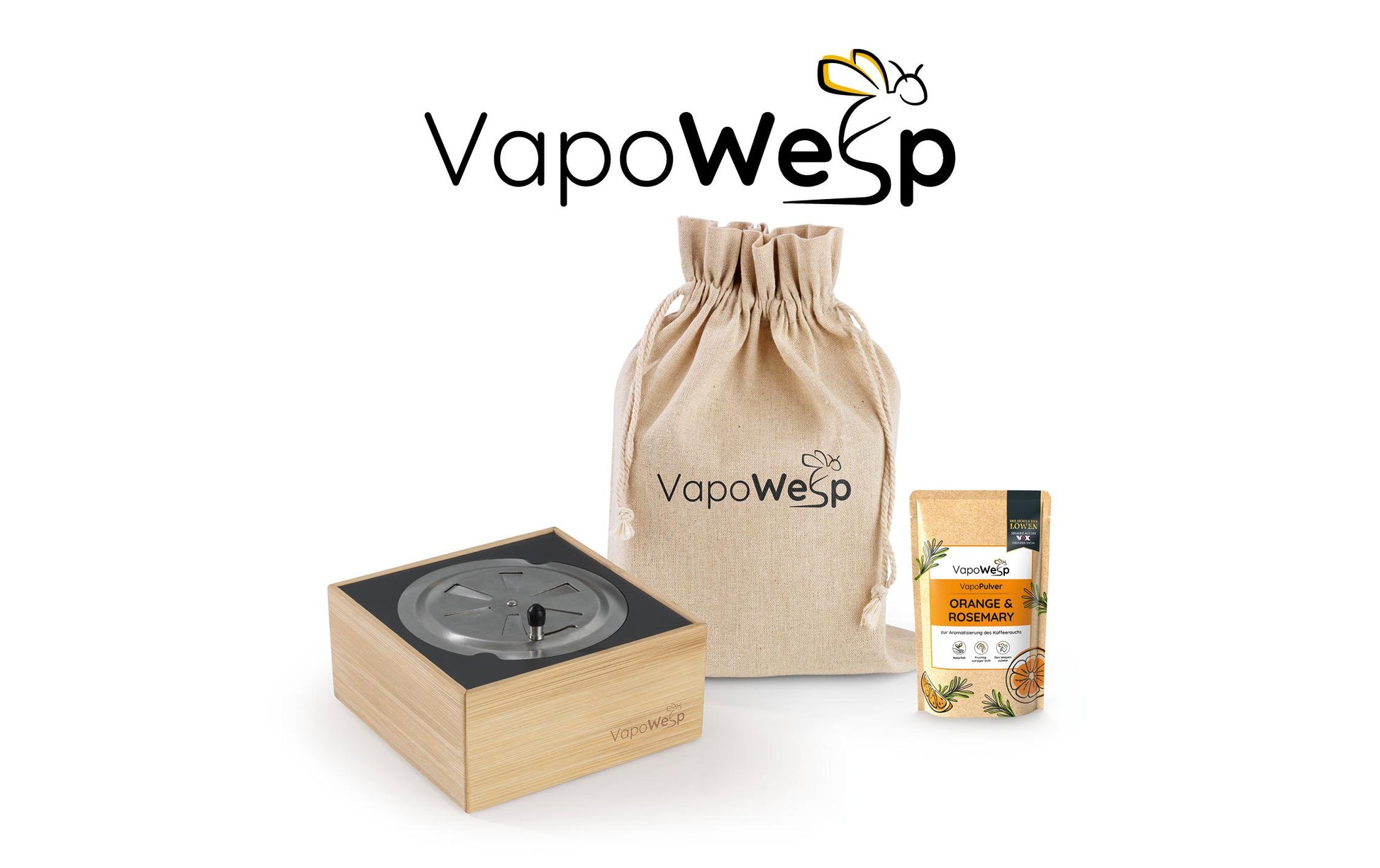 Vapowesp Insektenfalle Räucherbox – 15 × 7 × 15 cm – Hellbraun – für Wespen