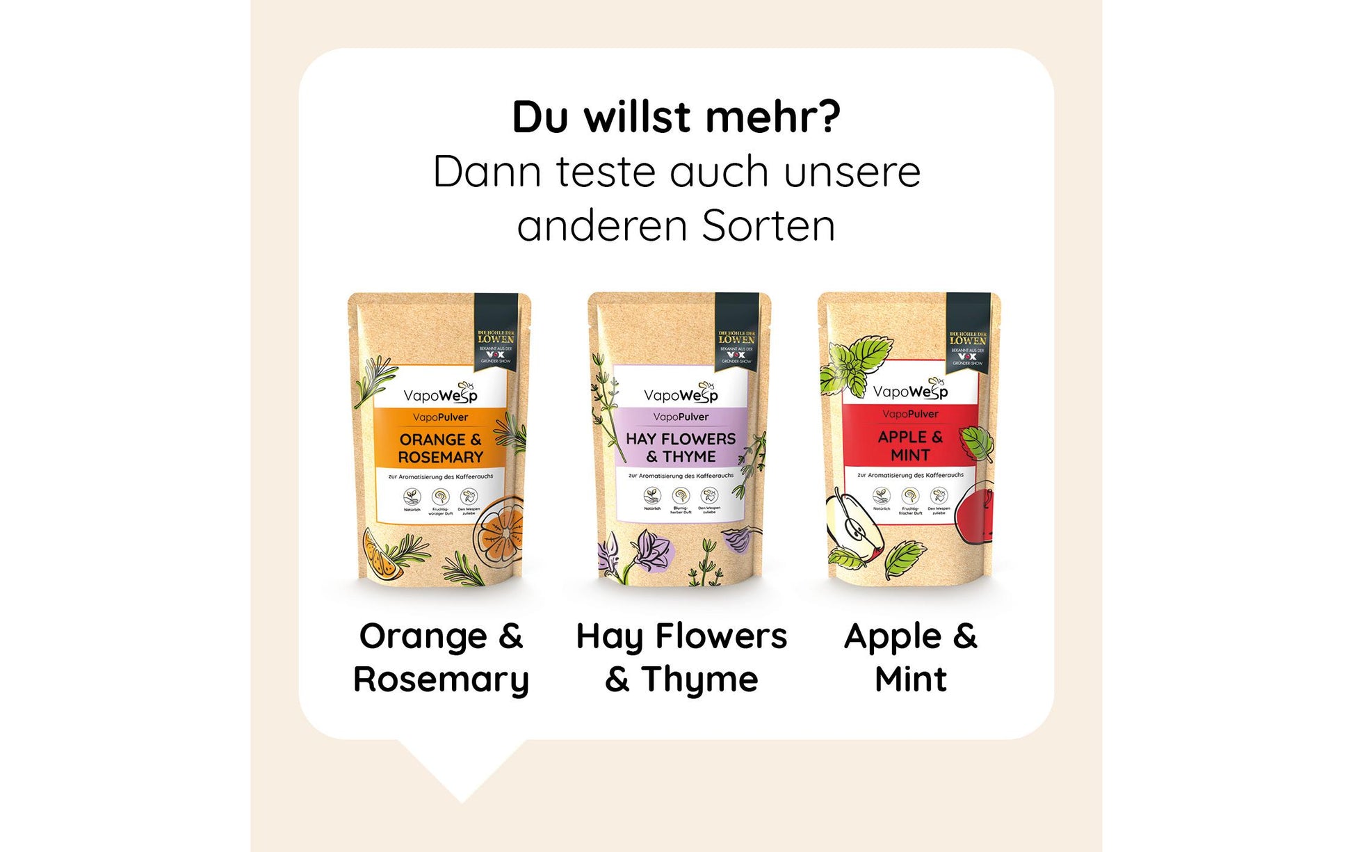 Vapowesp Ersatzkräuter Zitrone Basilikum Insektenfalle – 100 g – Gelb – für Wespen