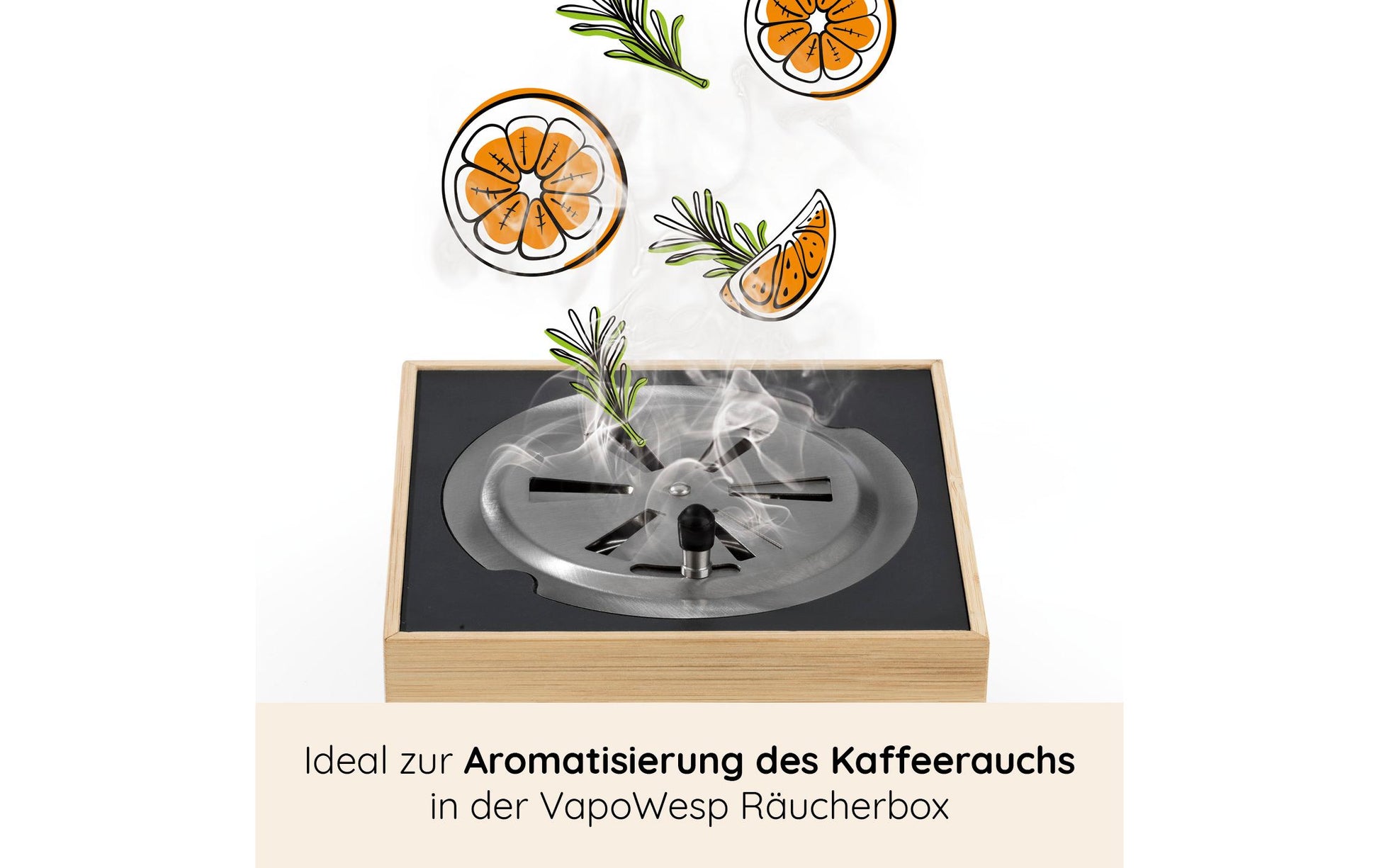 Vapowesp Insektenfalle Ersatzkräuter Rosmarin – 100 g – Orange – für Wespen