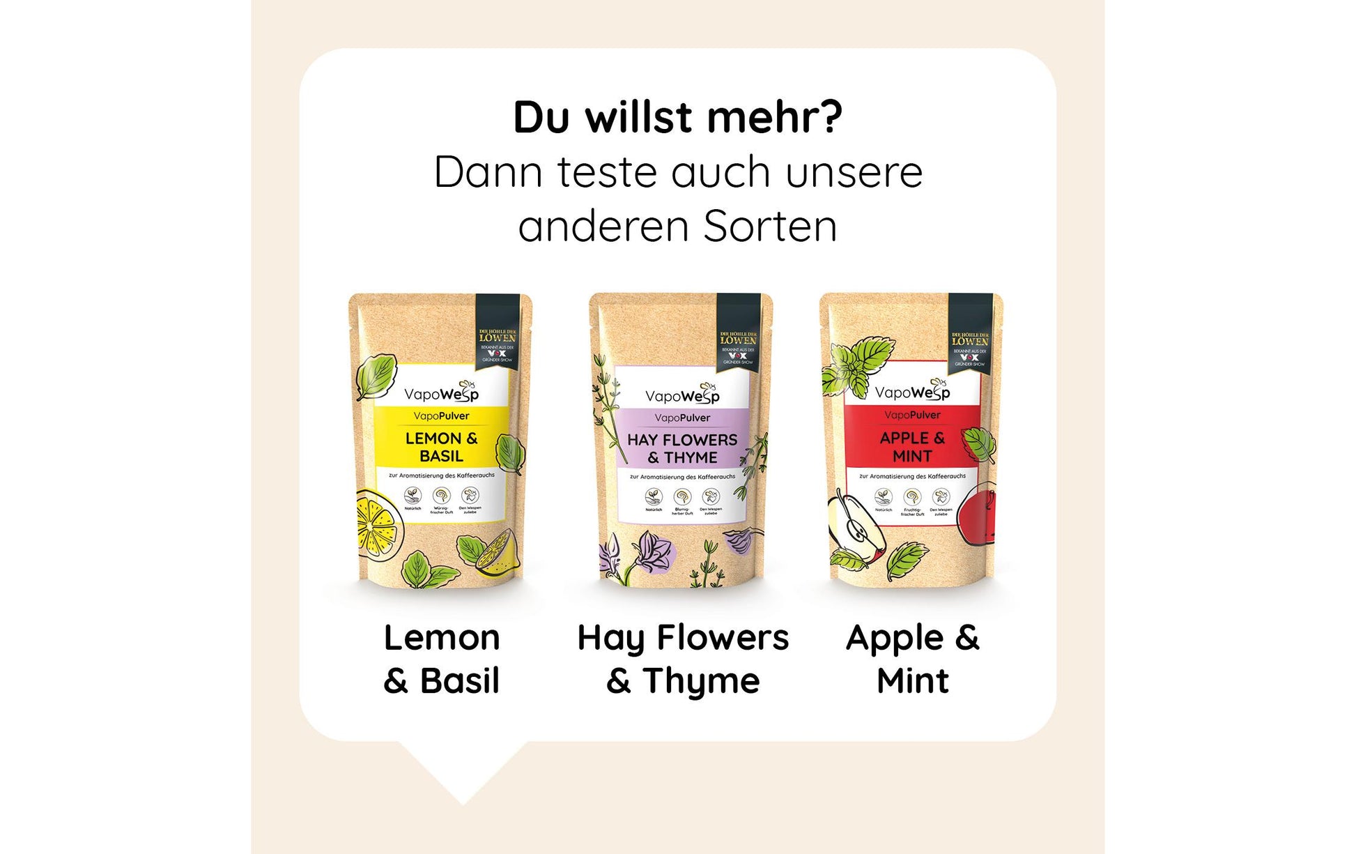 Vapowesp Insektenfalle Ersatzkräuter Rosmarin – 100 g – Orange – für Wespen