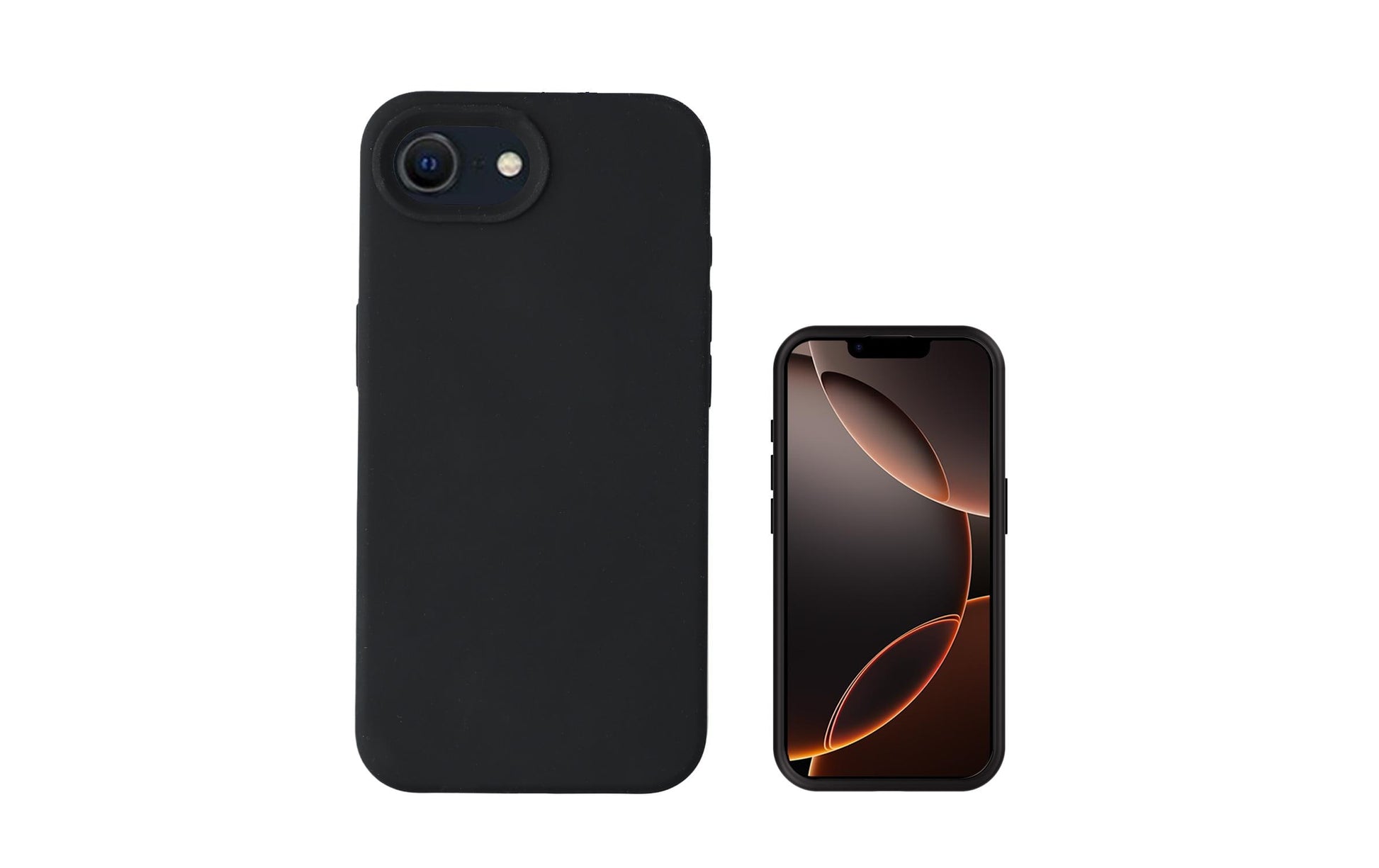 4smarts Cupertino Backcover – für Apple iPhone 16e, MagSafe, Silikon, Schwarz