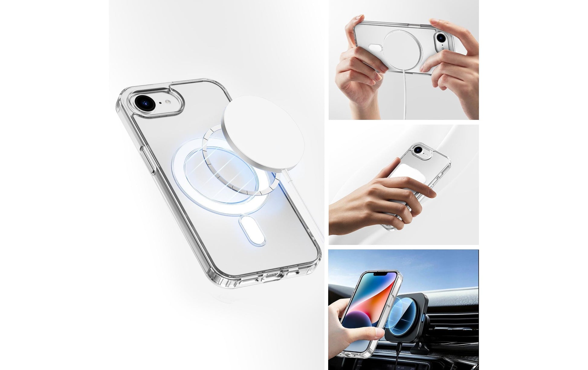 4smarts 360 Premium Protection Set Backcover – für Apple iPhone 16e, Glas+TPU, Transparent