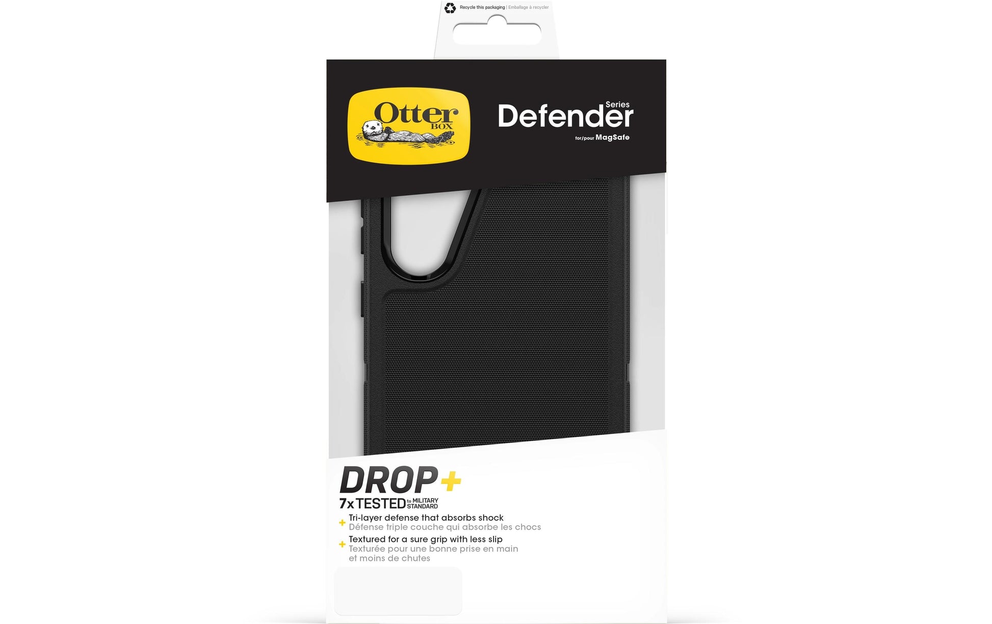 OtterBox Defender Rugged-Case – für Samsung Galaxy S25+, Kunststoff, Schwarz