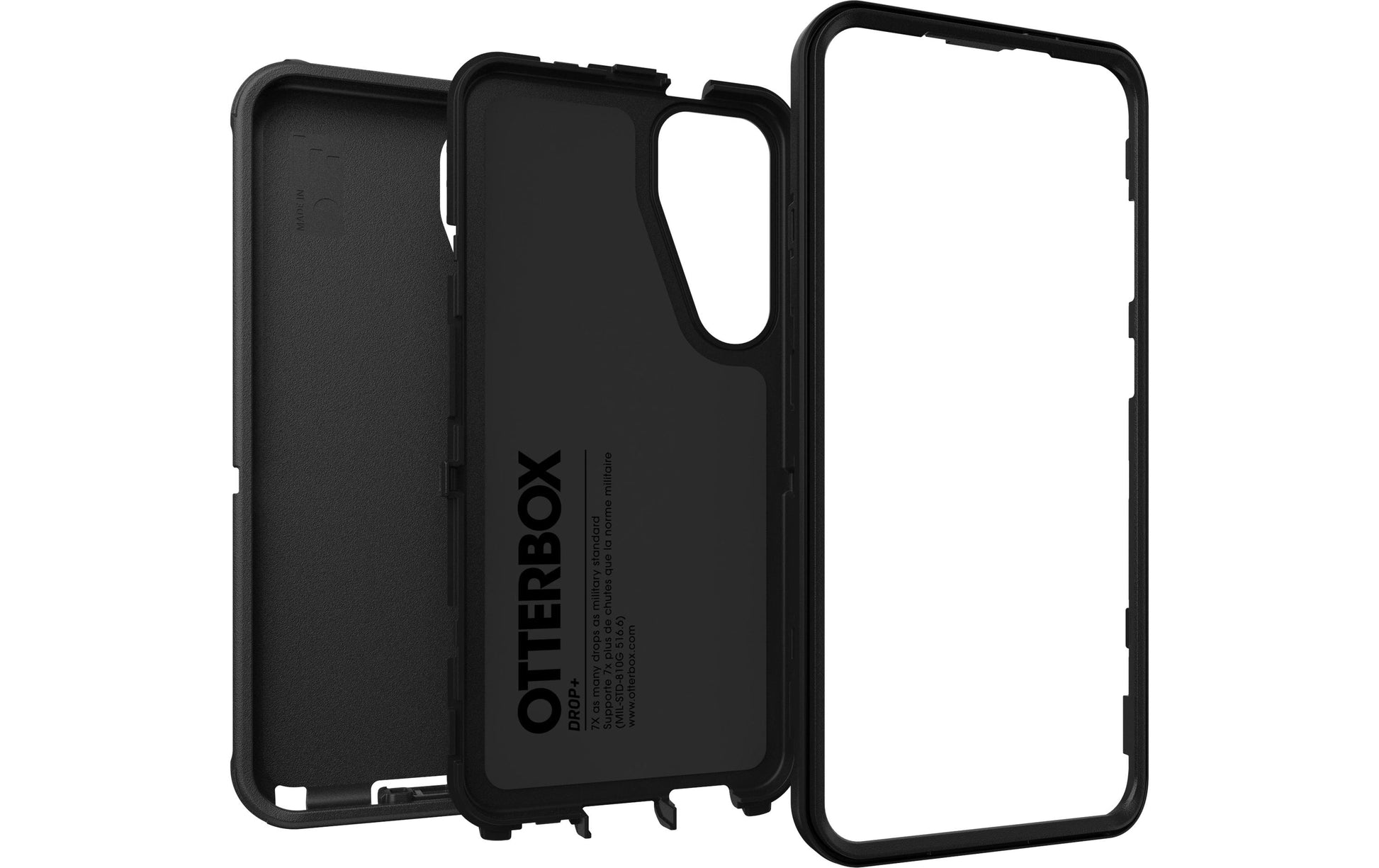 OtterBox Defender Rugged-Case – für Samsung Galaxy S25+, Kunststoff, Schwarz