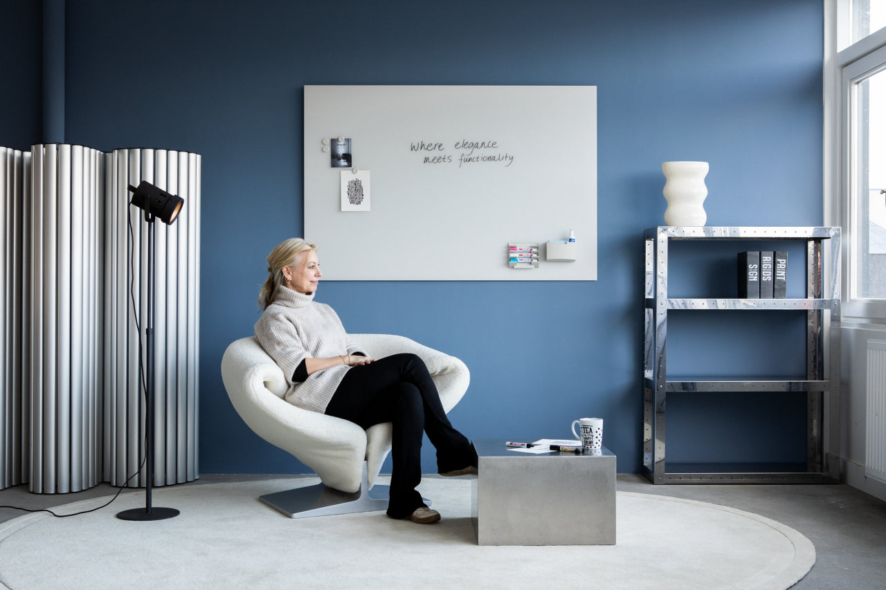 Legamaster Whiteboard – 150 × 100 cm, Glas (matt), magnetisch, Wandmontage, inkl. 2 Magnete