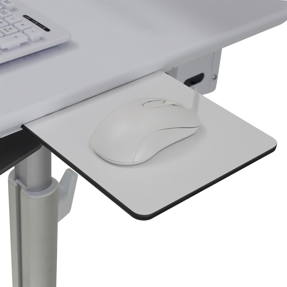 Ergotron StyleView – Monitorwagen für Monitore bis 24", höhenverstellbar 76,8–117,5 cm, weiss