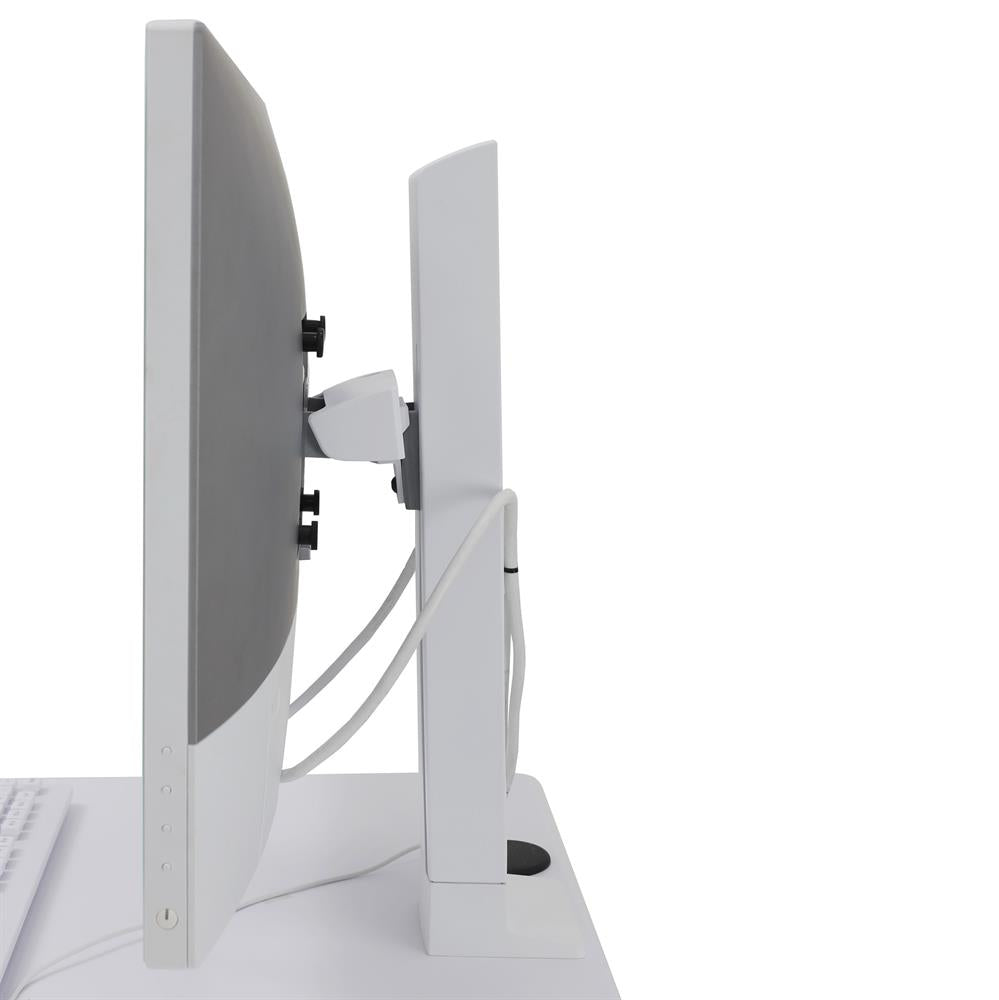Ergotron StyleView – Monitorwagen für Monitore bis 24", höhenverstellbar 76,8–117,5 cm, weiss