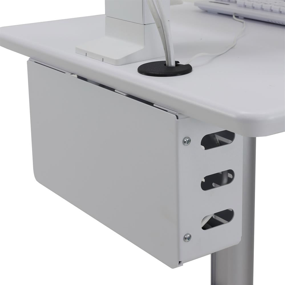 Ergotron StyleView – Monitorwagen für Monitore bis 24", höhenverstellbar 76,8–117,5 cm, weiss