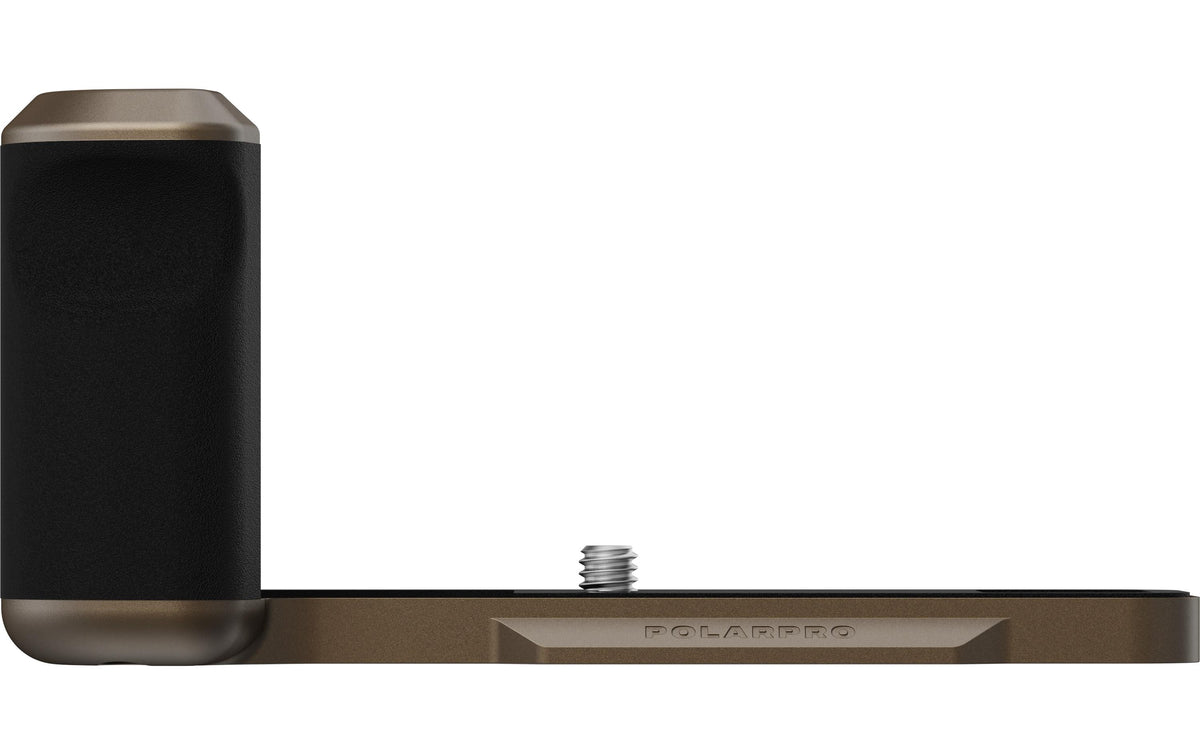 PolarPro BasePlate Grip Basisplatte – Aluminium – für Fuji X100V, X100VI – Bronze