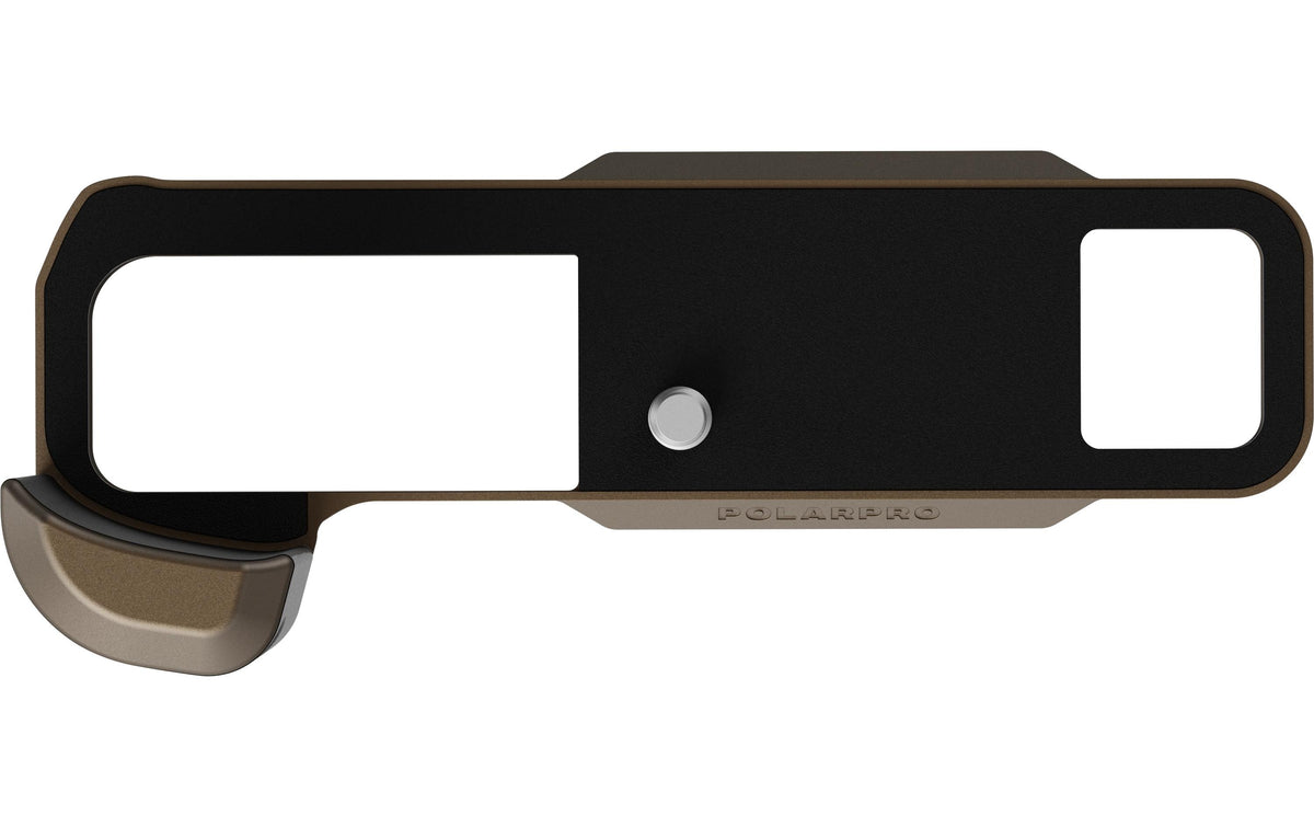 PolarPro BasePlate Grip Basisplatte – Aluminium – für Fuji X100V, X100VI – Bronze