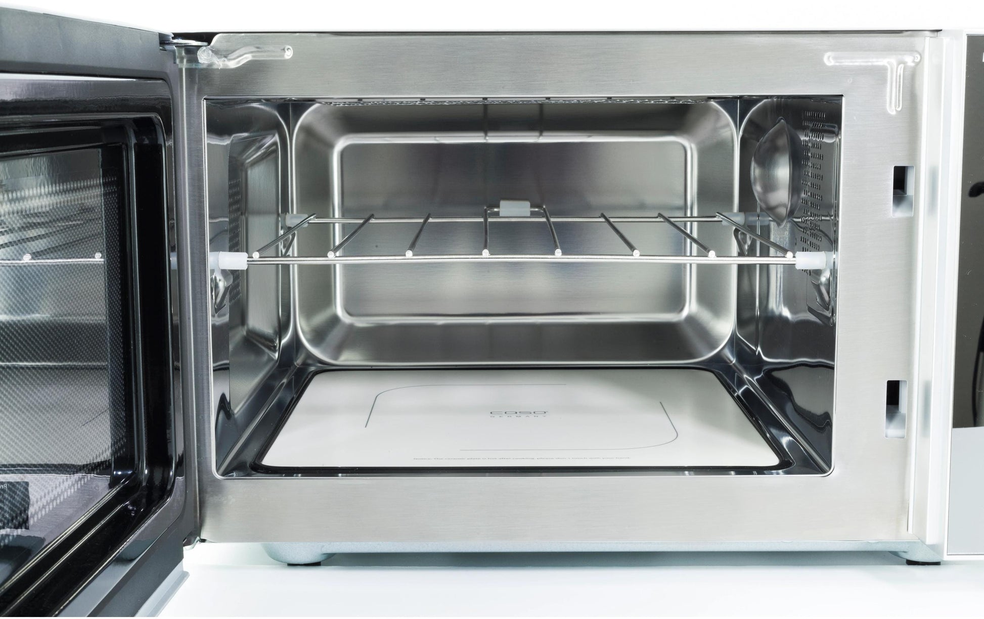 Caso Grill-Mikrowelle MG20 Ceramic Menu – 20 l, Grill, 800 W – Schwarz