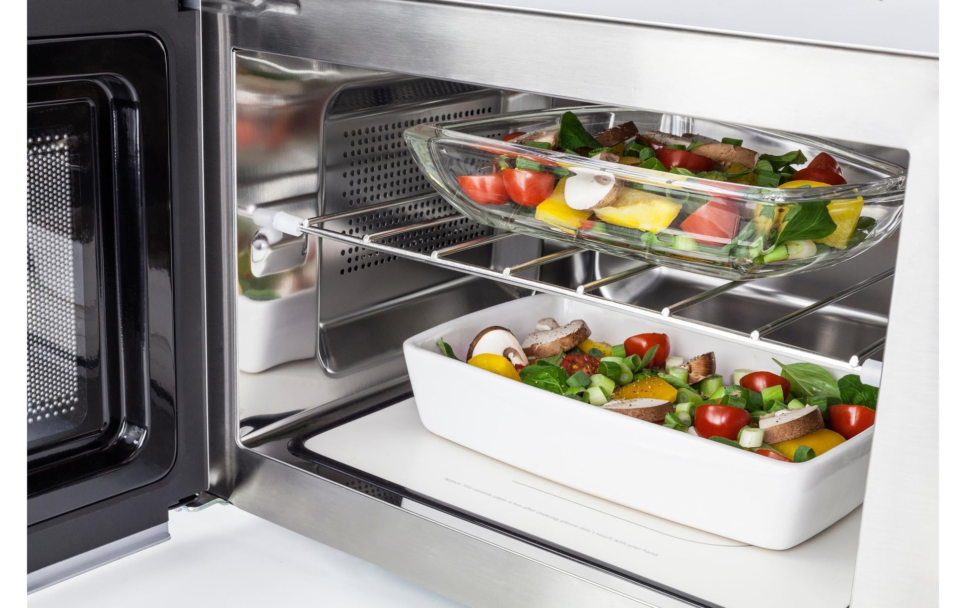 Caso Grill-Mikrowelle MG20 Ceramic Menu – 20 l, Grill, 800 W – Schwarz
