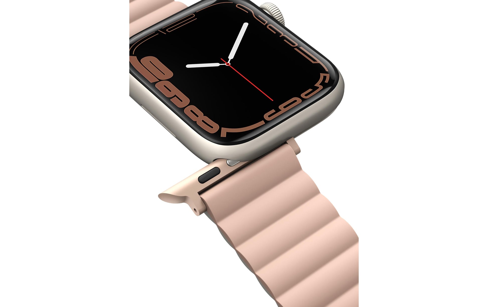 Uniq Revix – Armband – für Apple Watch (diverse Grössen), Pink, 130–210 mm, Silikon