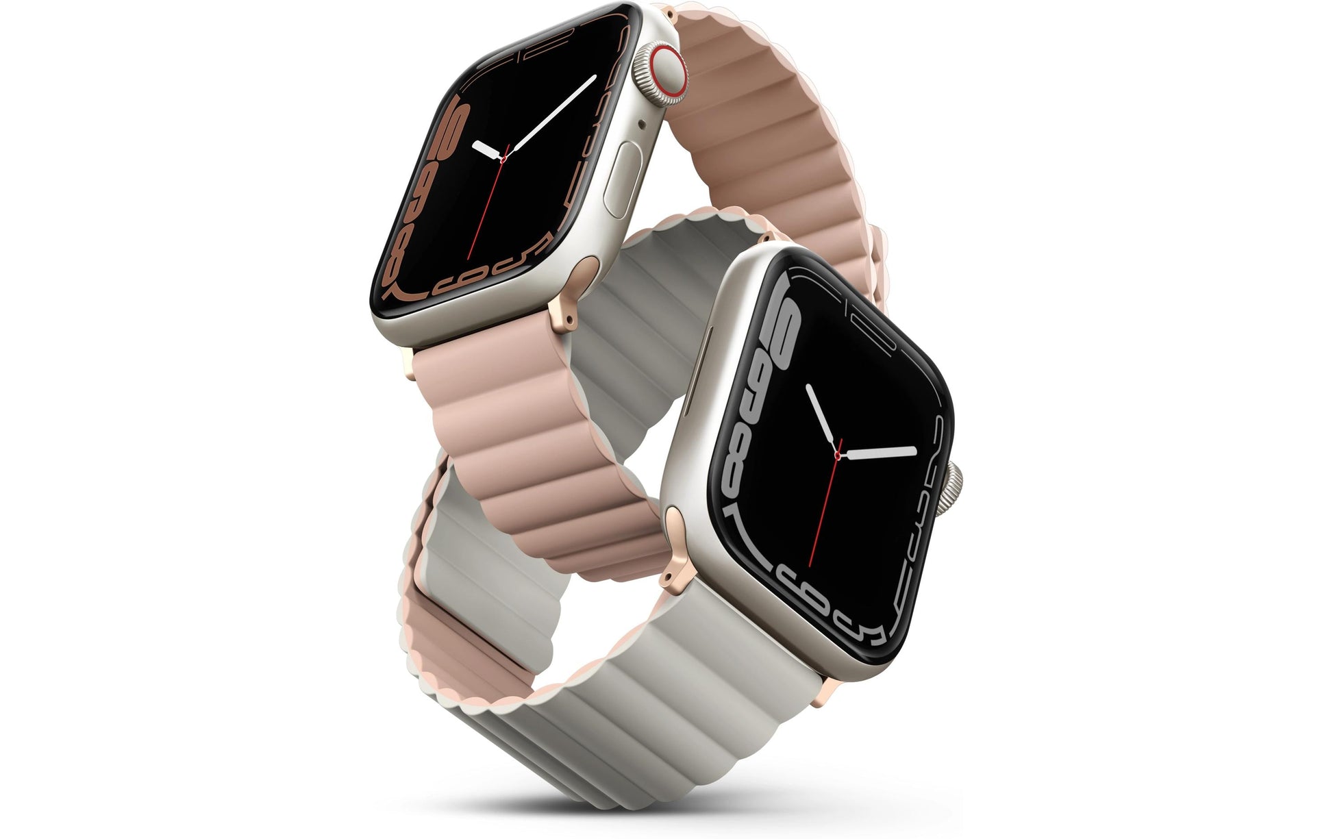 Uniq Revix – Armband – für Apple Watch (diverse Grössen), Pink, 130–210 mm, Silikon