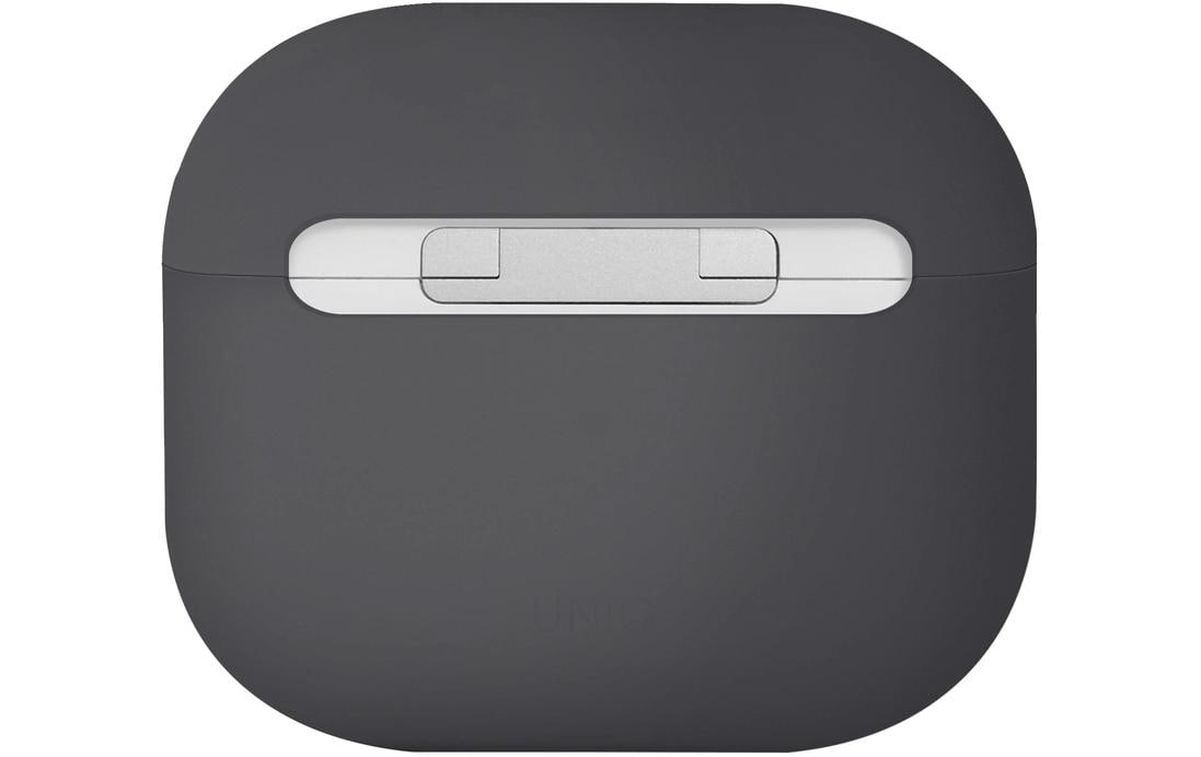 Uniq Lino – Schutzhülle – für Apple AirPods (3. Gen.) – Silikon, Anthrazit