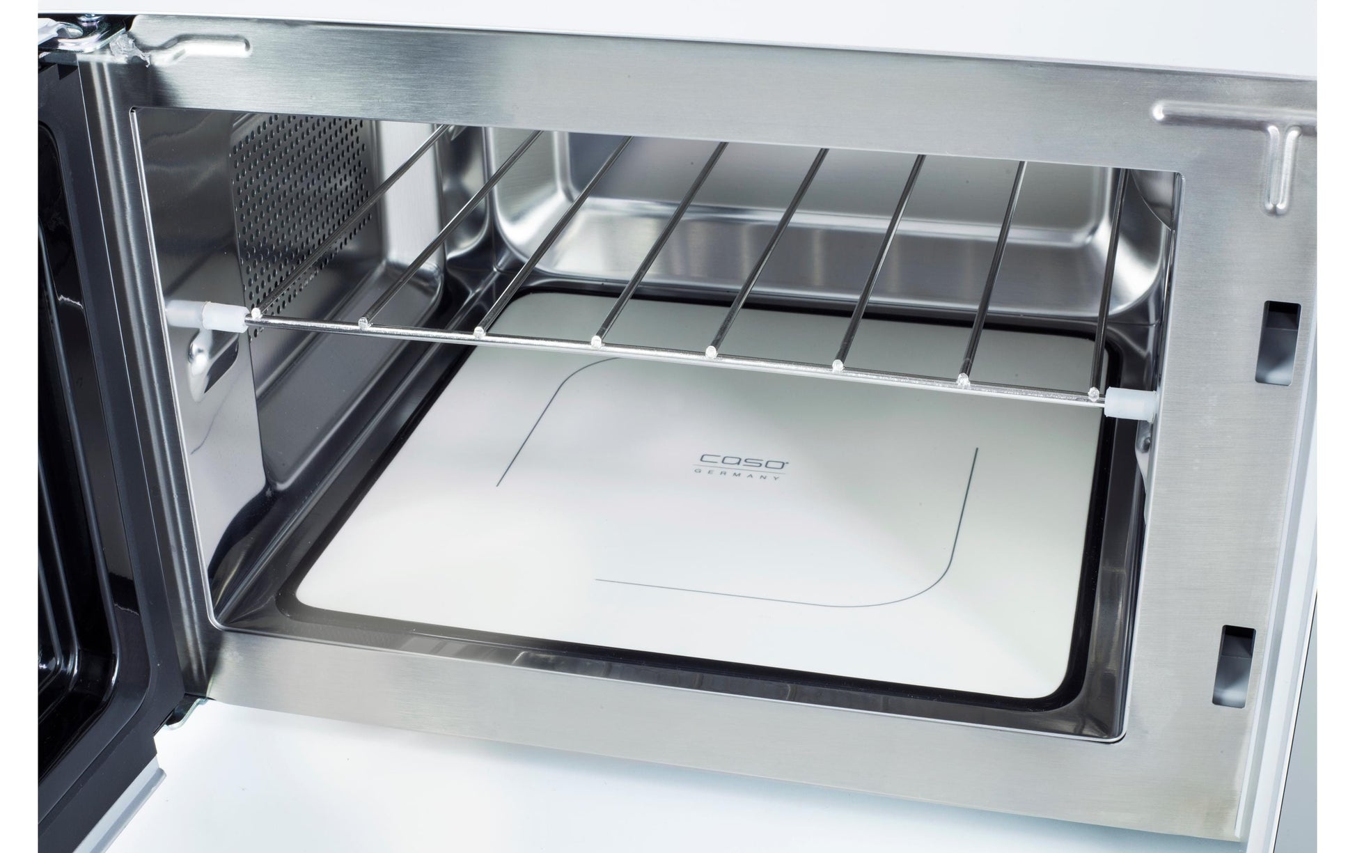 Caso Grill-Mikrowelle MG20 Ceramic Menu – 20 l, Grill, 800 W – Schwarz