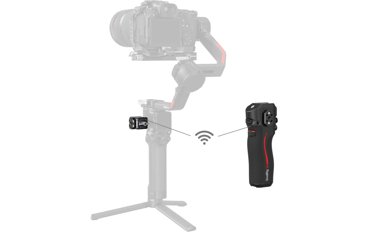 SmallRig 4329 Griff – mit Follow Focus, 0,7 m Kabel – für DJI RS 4, RS 2, RS 3 Pro und andere – Schwarz