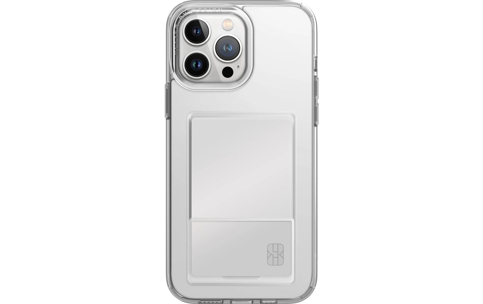 Uniq Backcover – für Apple iPhone 15 Pro – transparent – TPU, mit Kartenfach