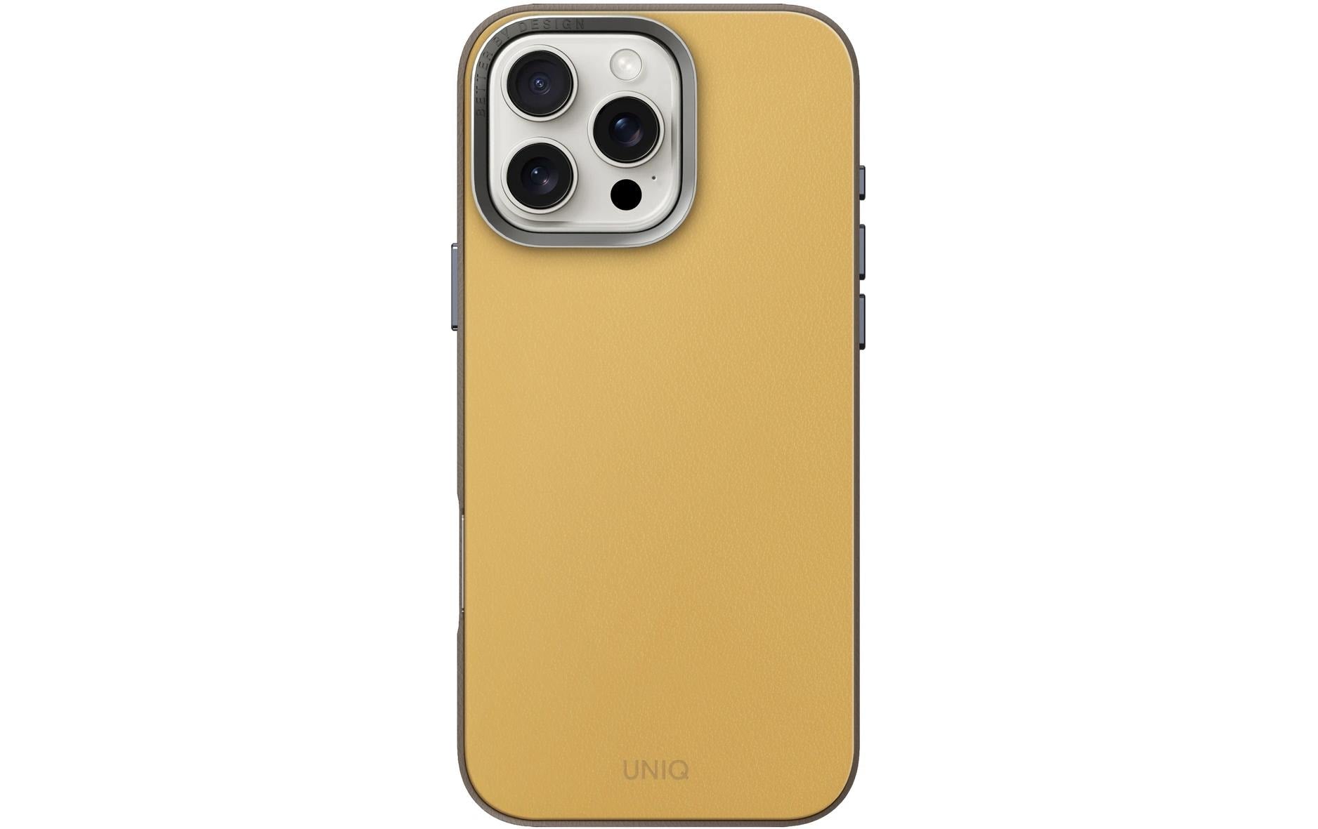 Uniq Backcover Lyden – für Apple iPhone 16 Pro Max – gelb – Mikrofaser