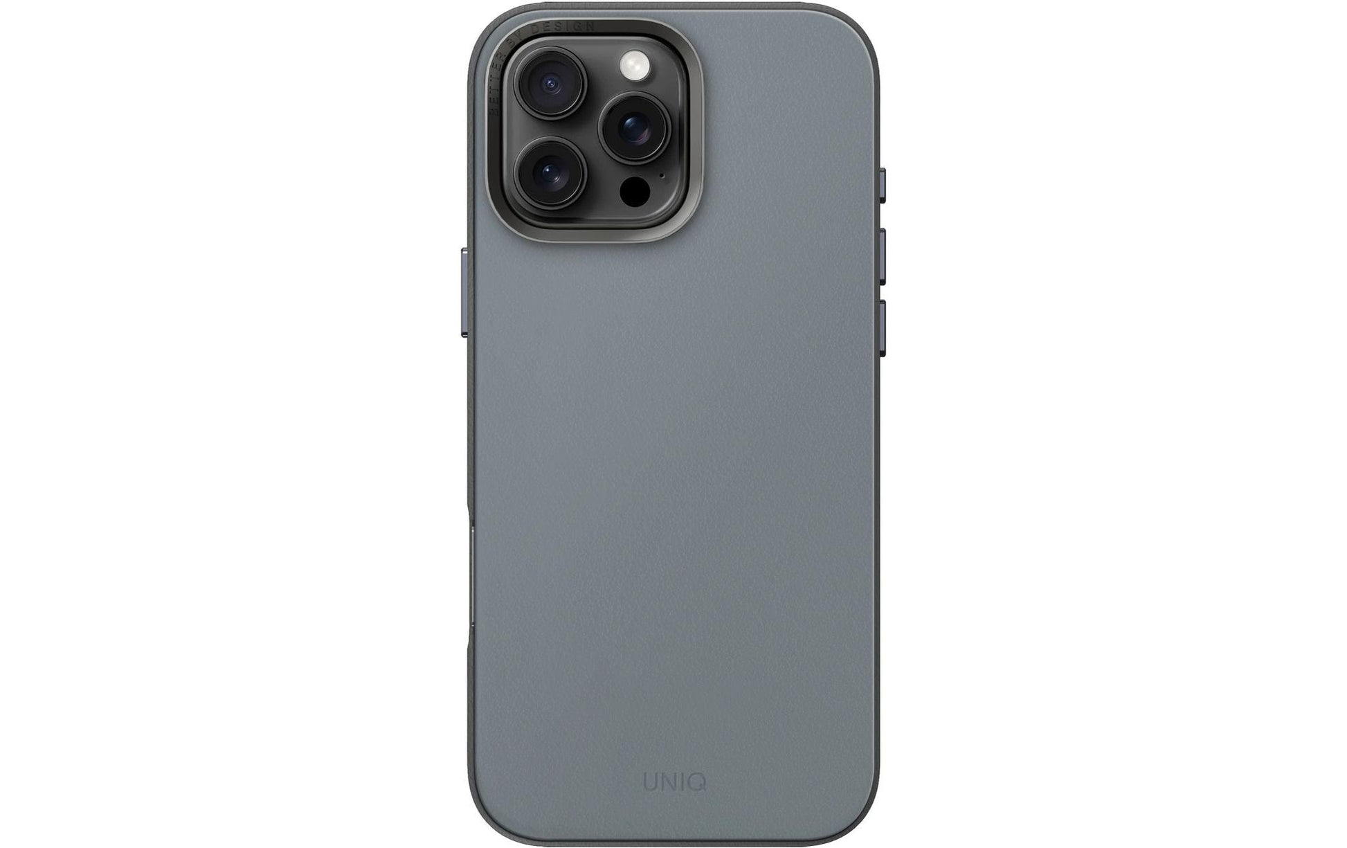Uniq Backcover Lyden DS – für Apple iPhone 16 Pro – blau – Kunstleder
