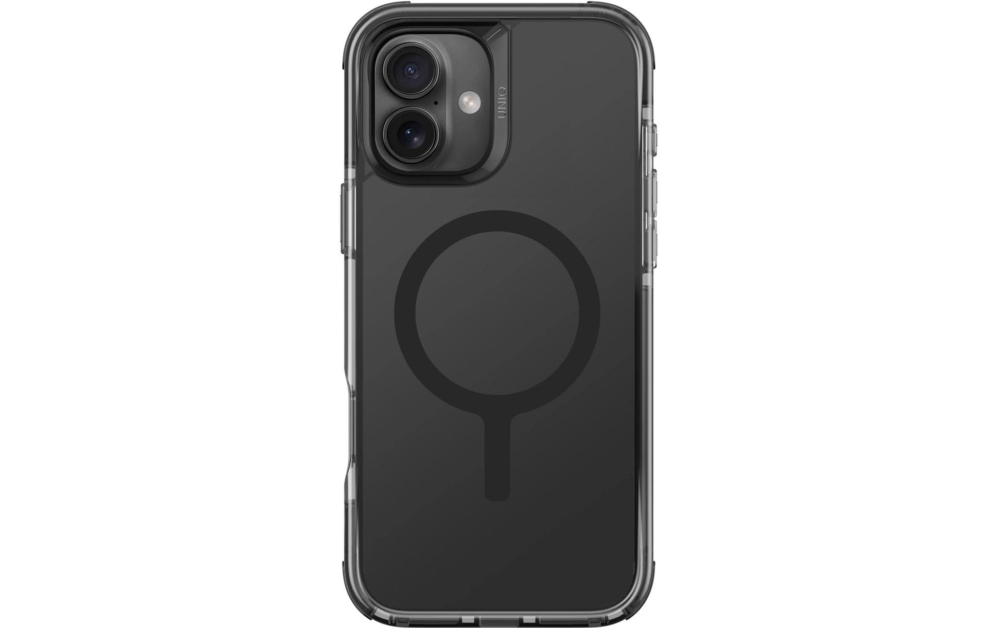 Uniq Backcover – für Apple iPhone 16 Plus – schwarz – TPU – absturzsicher (bis 4 m), kabelloses Laden