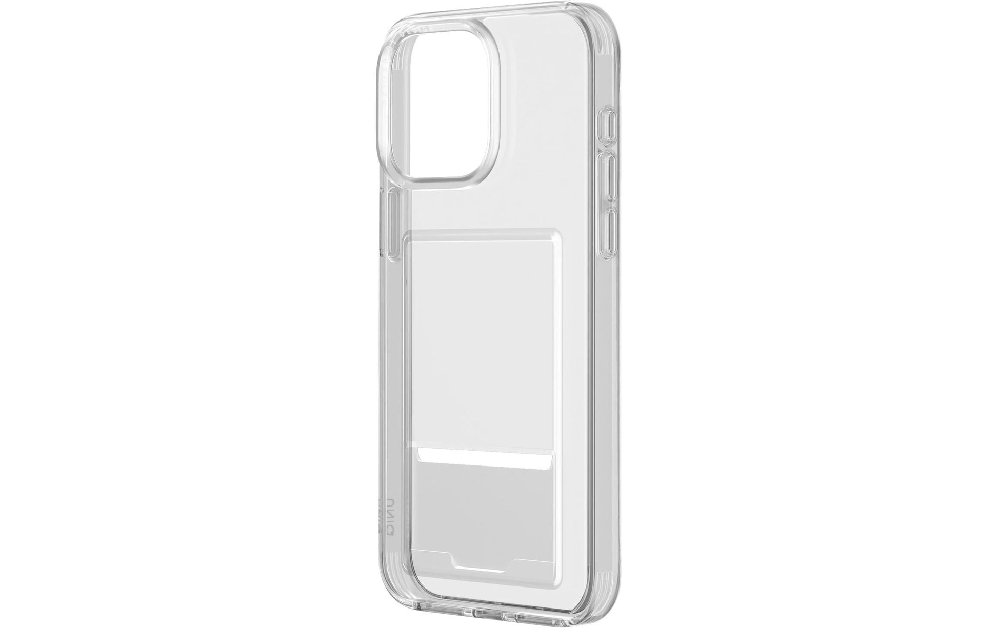 Uniq Backcover – für Apple iPhone 15 Pro – transparent – TPU, mit Kartenfach