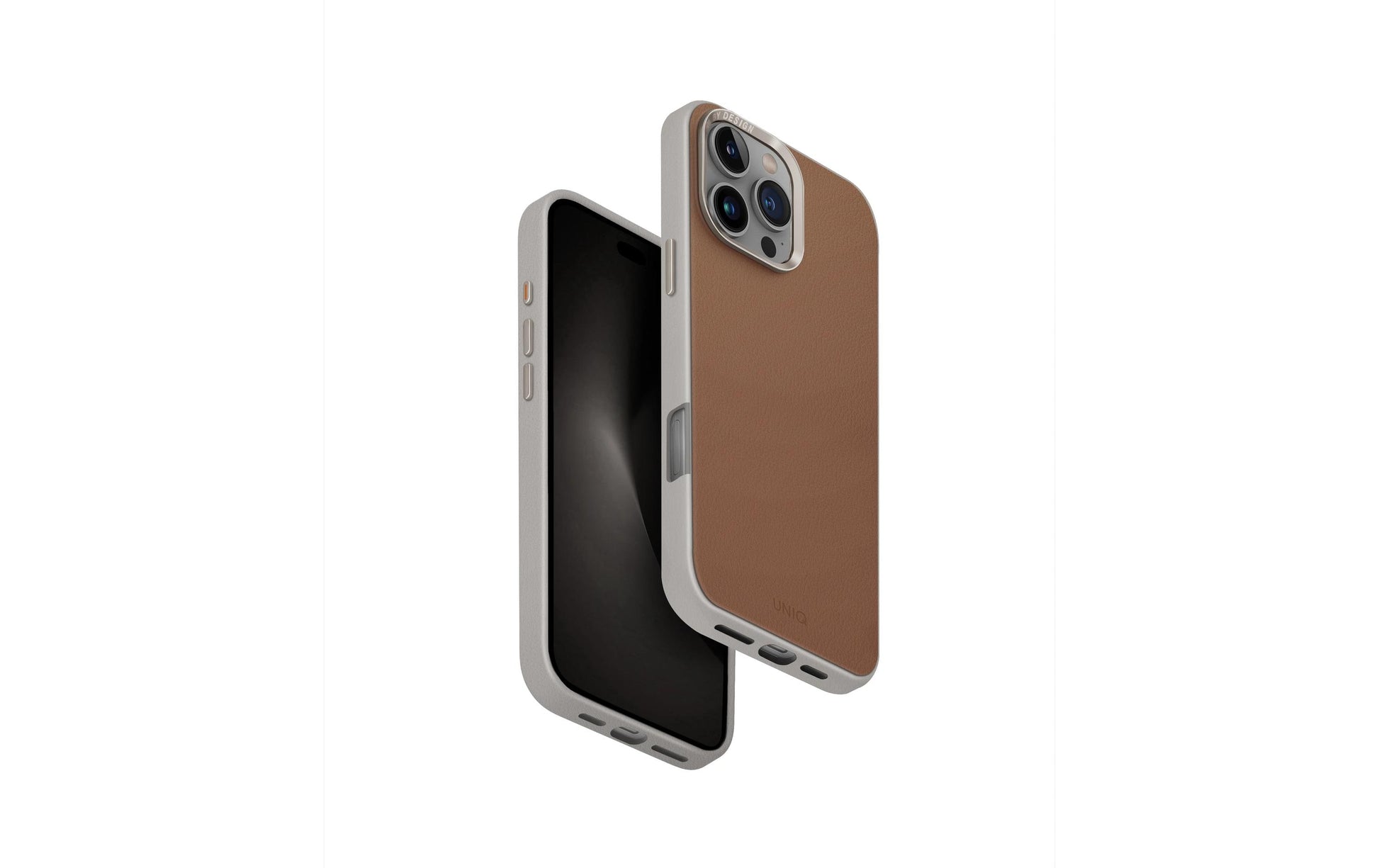 Uniq Backcover – für Apple iPhone 16 Pro Max – Karamell – Kunstleder